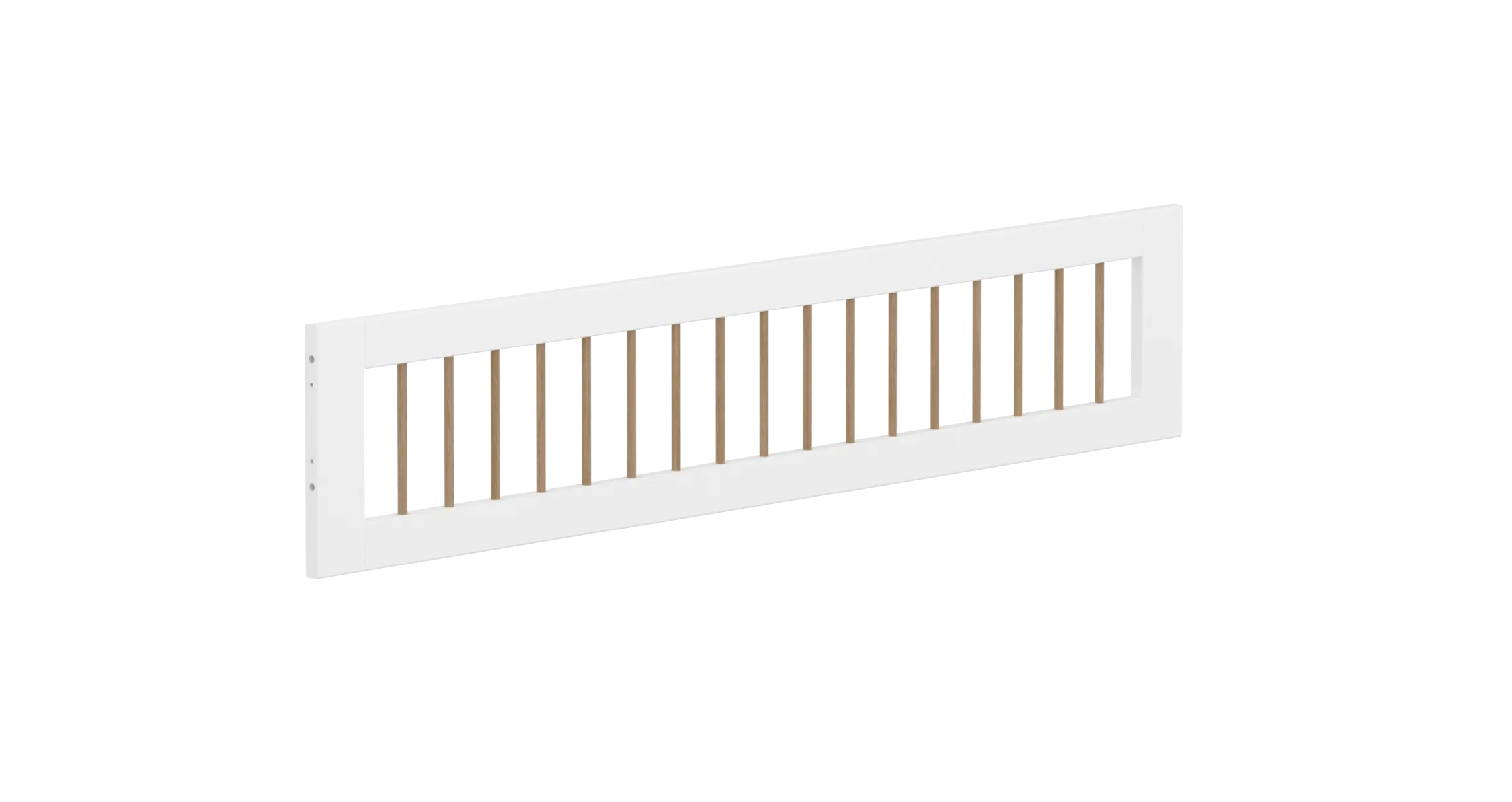 3/4 Safety Rail with, White/Oak - Image 3