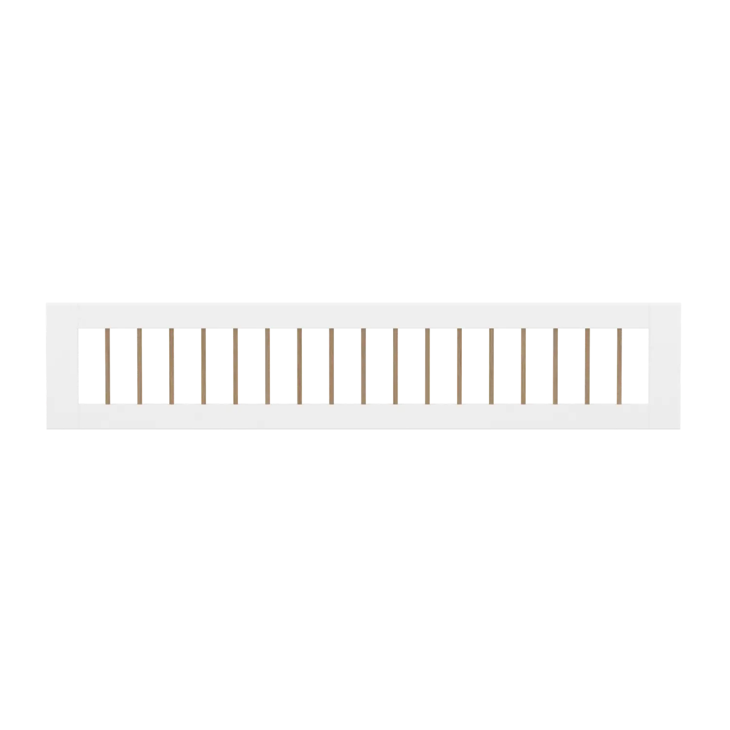 3/4 Safety Rail with, White/Oak - Image 6