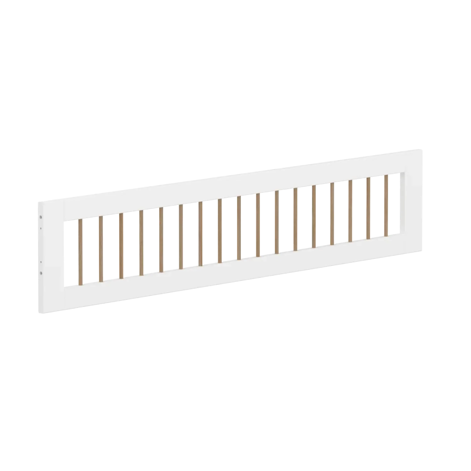 3/4 Safety Rail with, White/Oak - Image 7