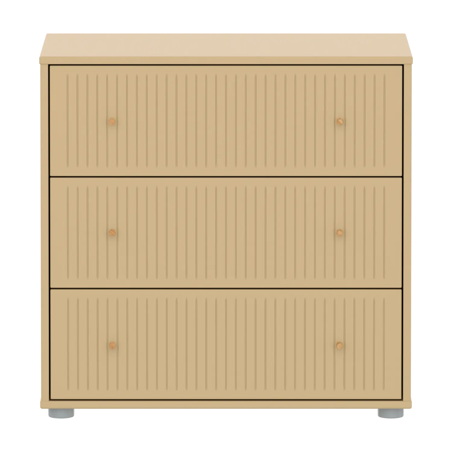 SAGA Chest, 3 drawer, Sand with Grooves - Image 2