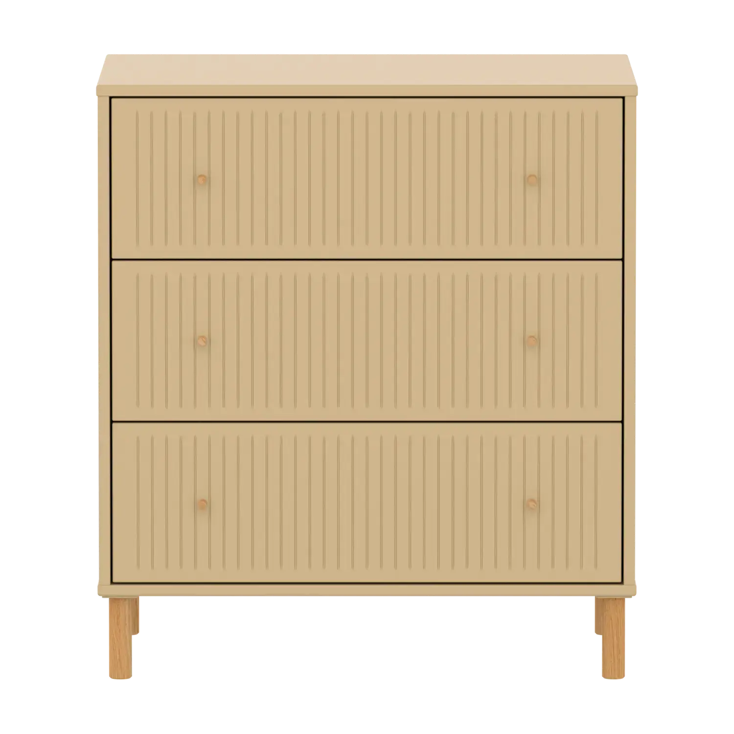 SAGA Chest, 3 drawer, Sand with Grooves - Image 2
