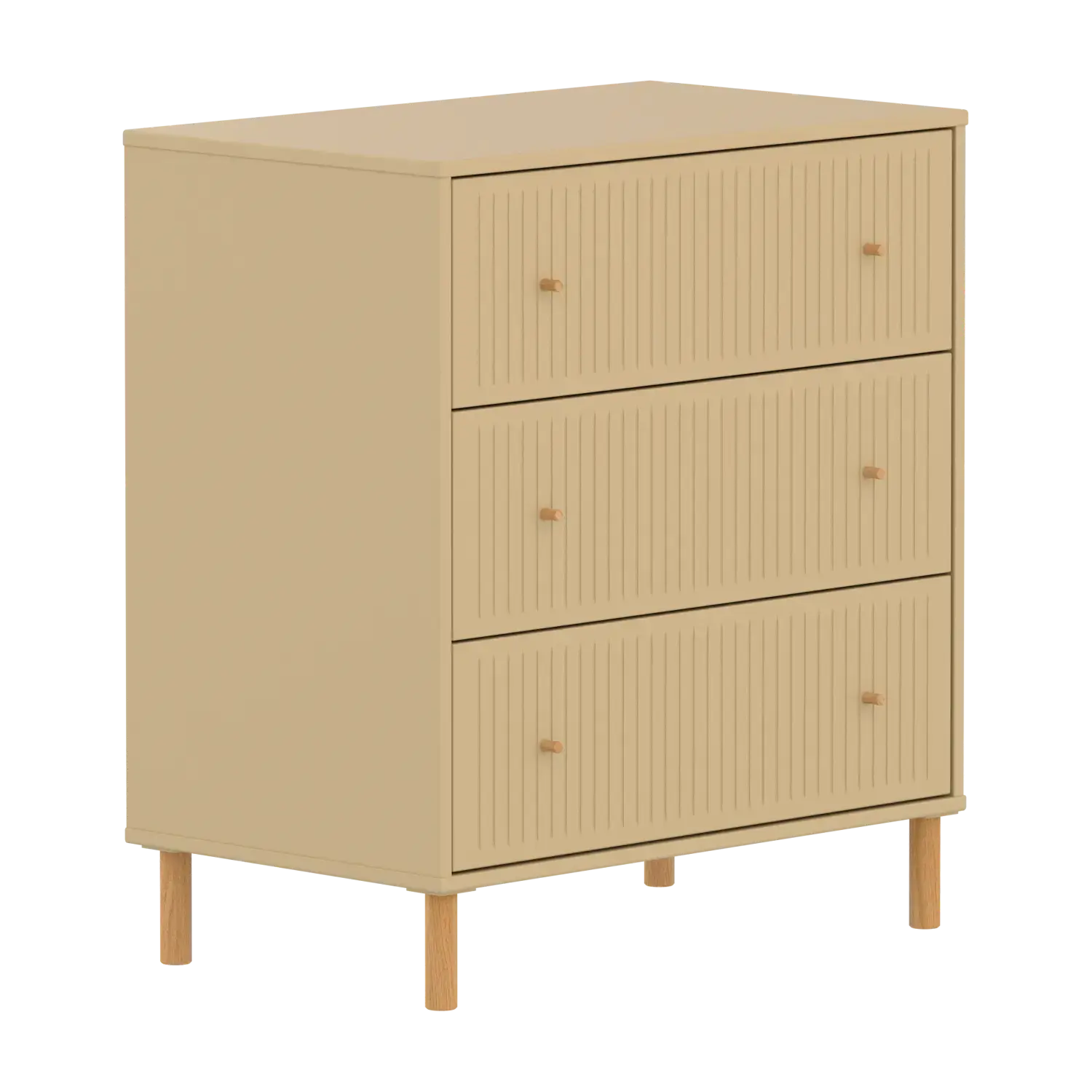 SAGA Chest, 3 drawer, Sand with Grooves - Image 3