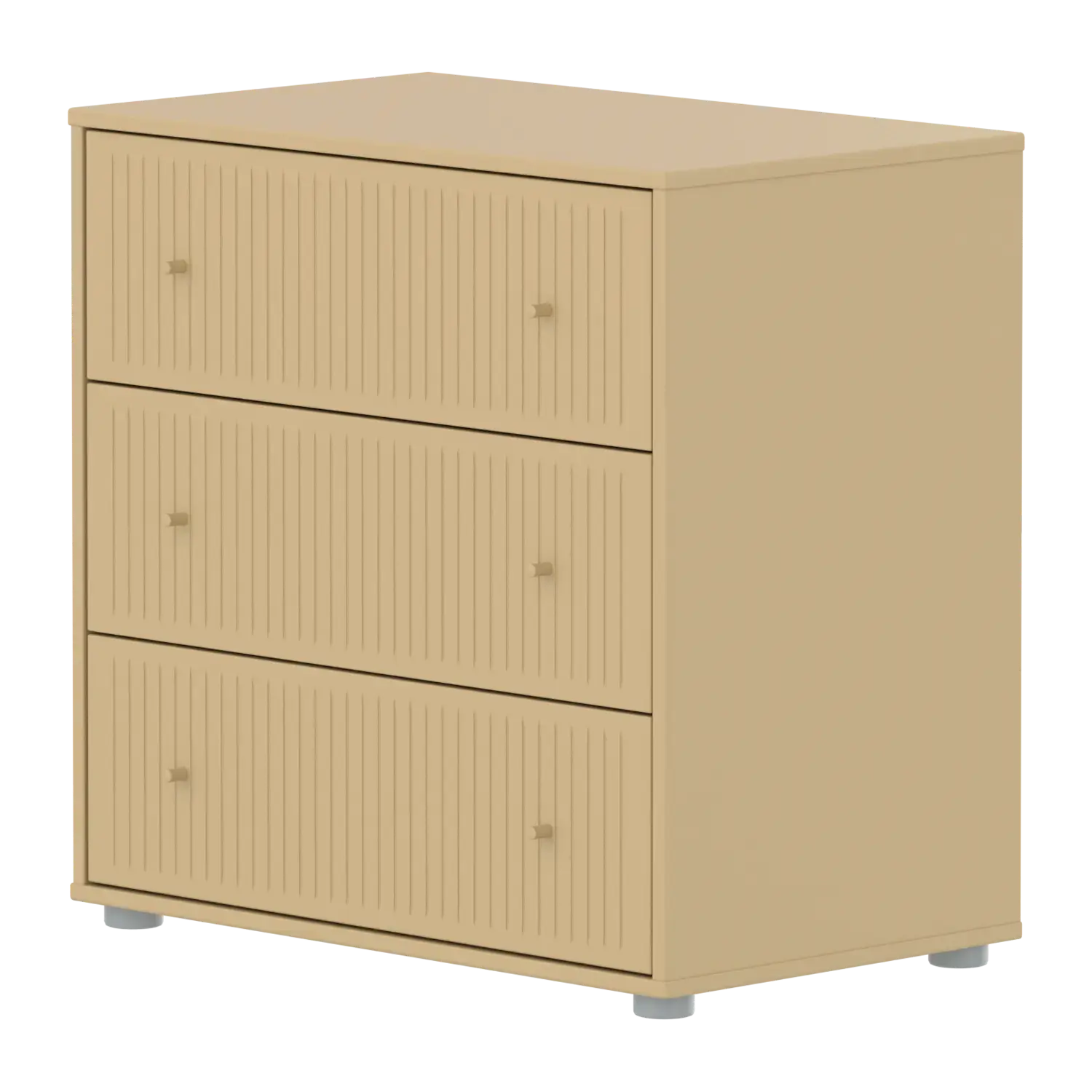 SAGA Chest, 3 drawer, Sand with Grooves