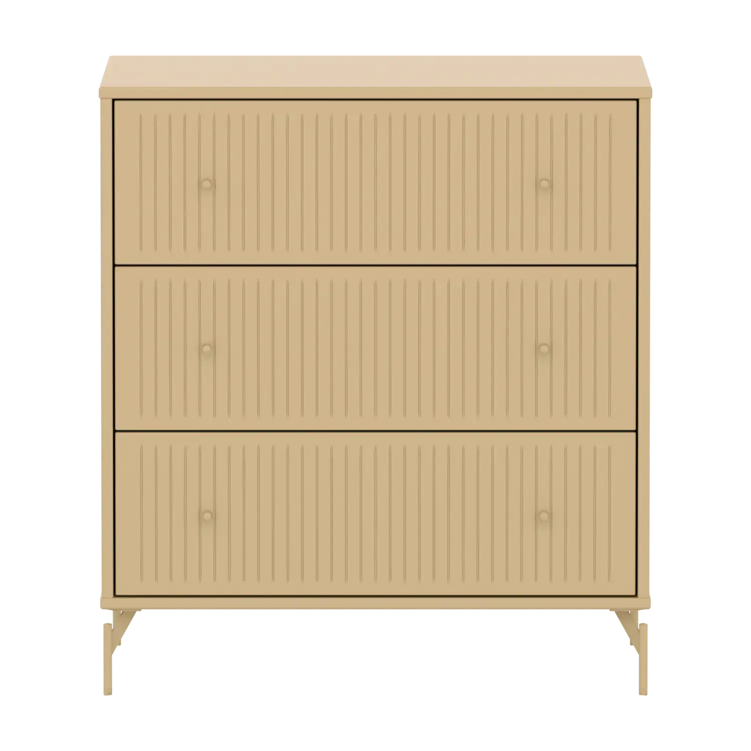 SAGA Chest, 3 drawer, Sand with grooves - Image 2