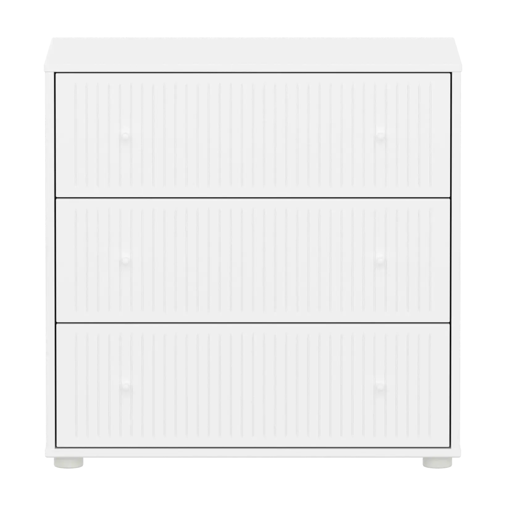 SAGA Chest, 3 drawer, White with Grooves - Image 2