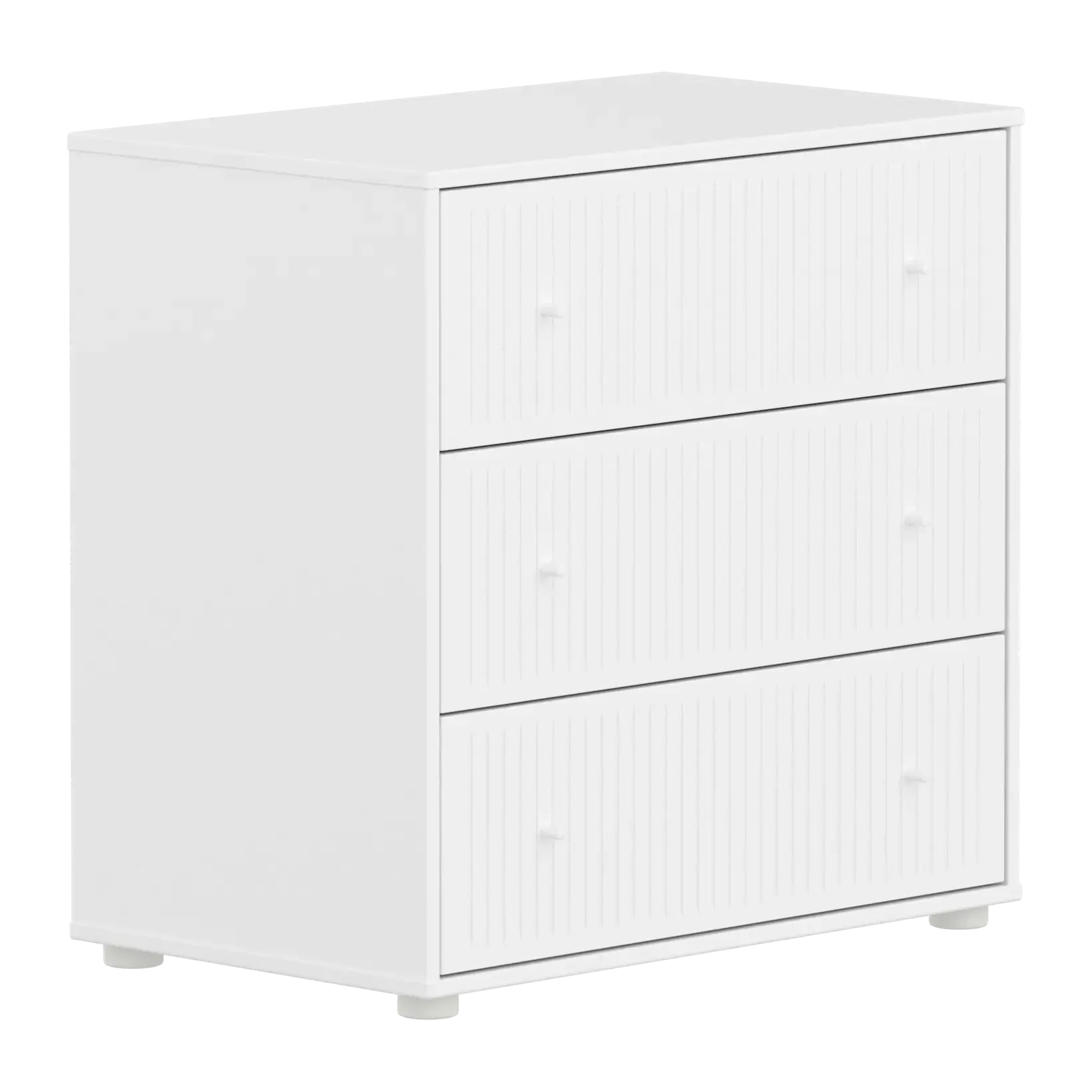 SAGA Chest, 3 drawer, White with Grooves - Image 3