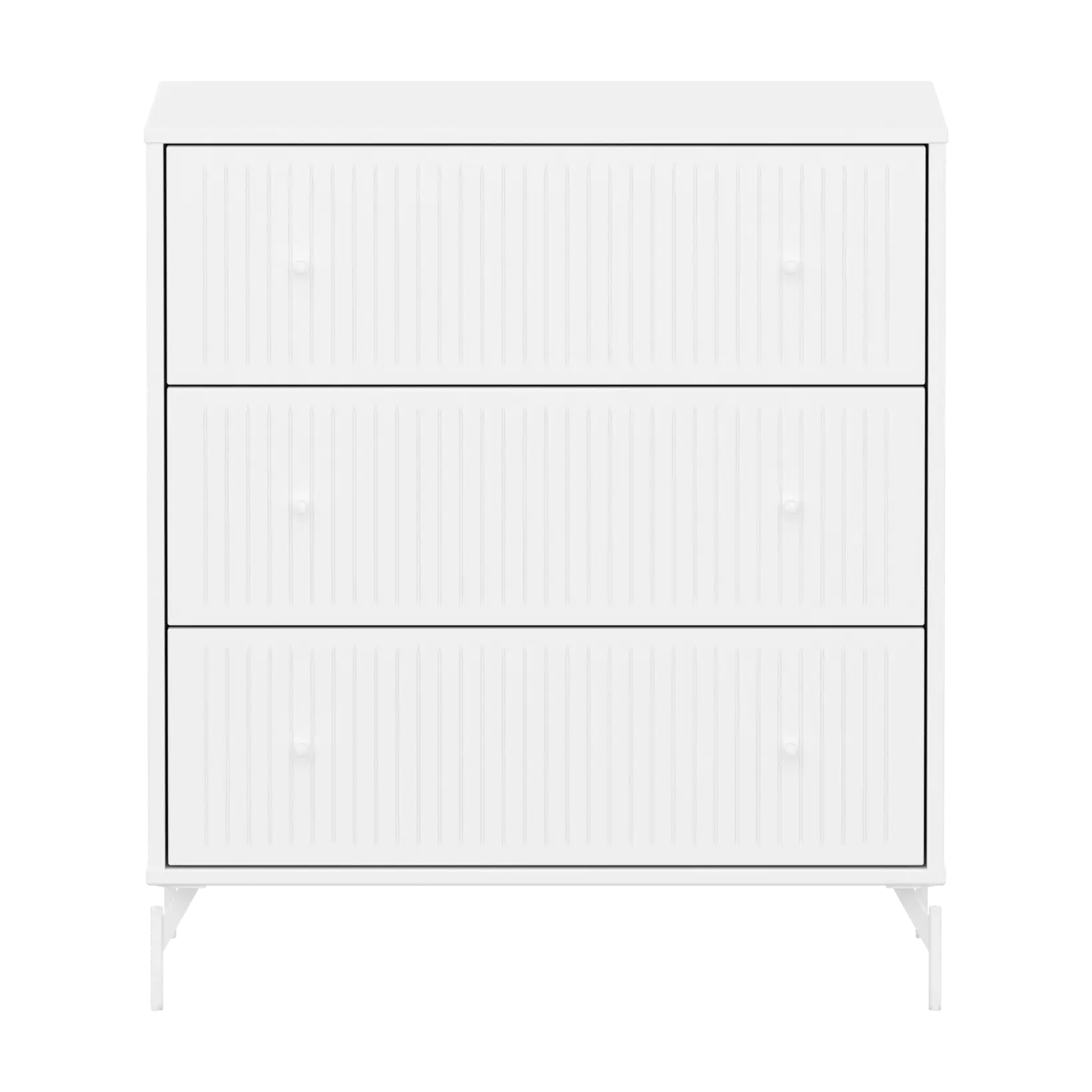 SAGA Chest, 3 drawer, White with Grooves - Image 5