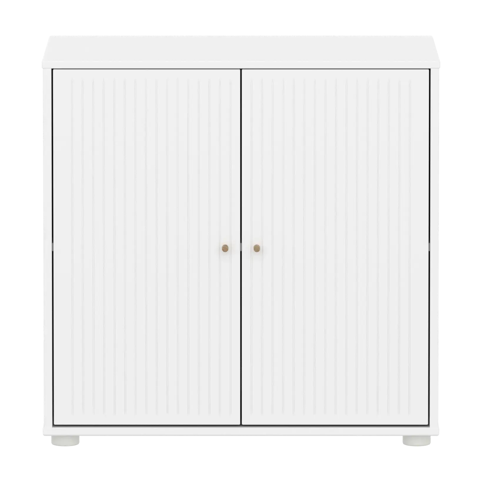 SAGA Cupboard, 2 doors, White with grooves - Image 2