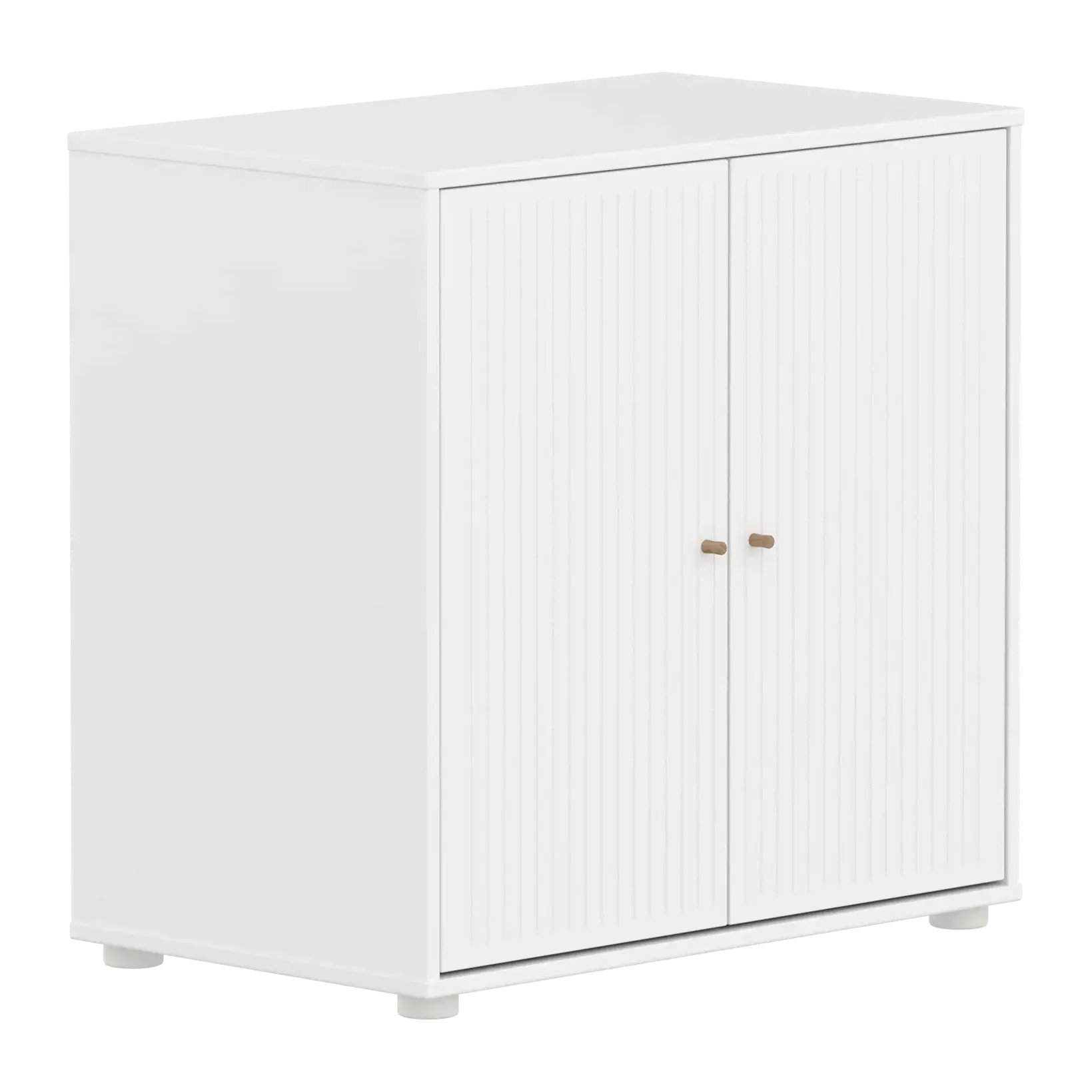 SAGA Cupboard, 2 doors, White with grooves - Image 3