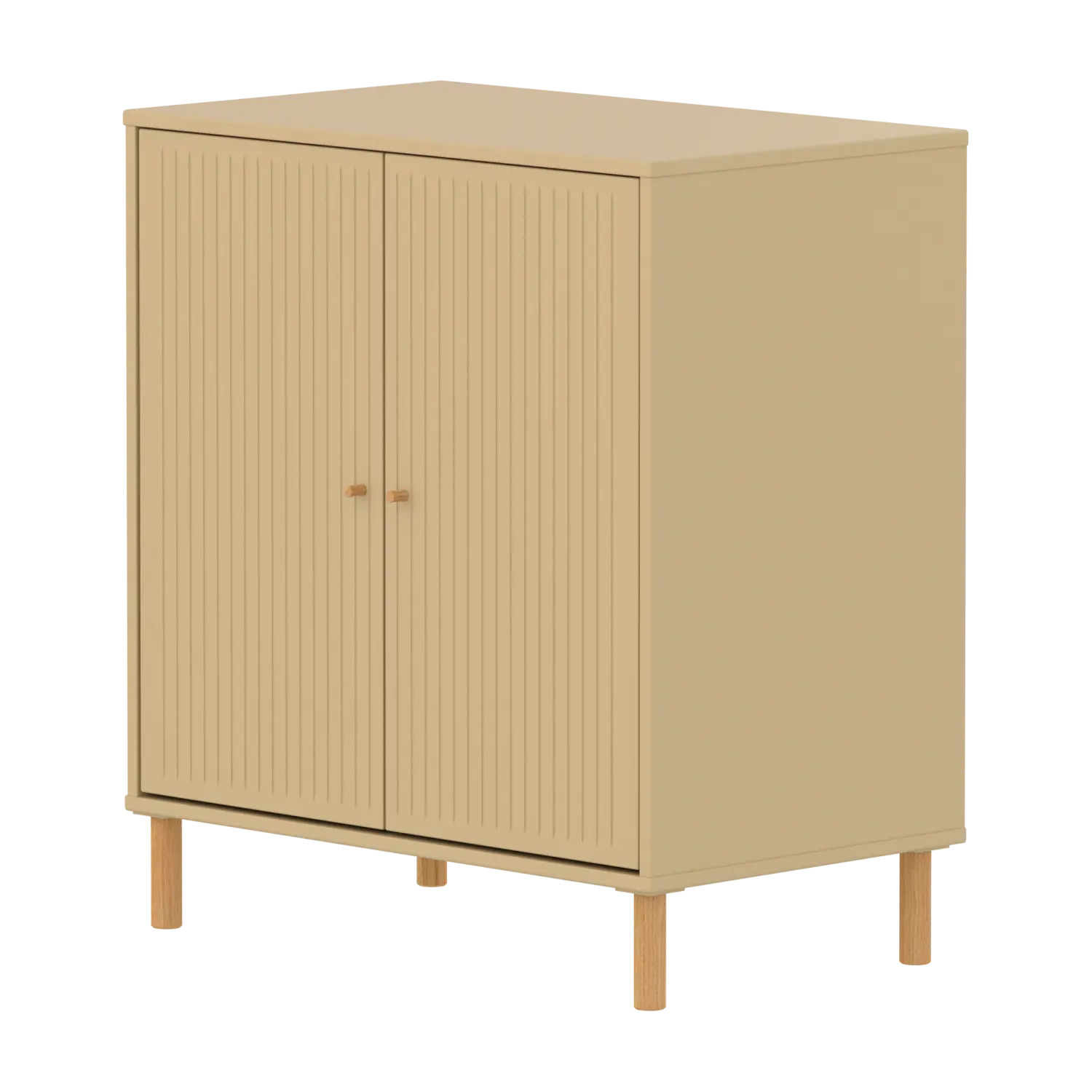 SAGA Cupboard, 2 doors, Sand with grooves