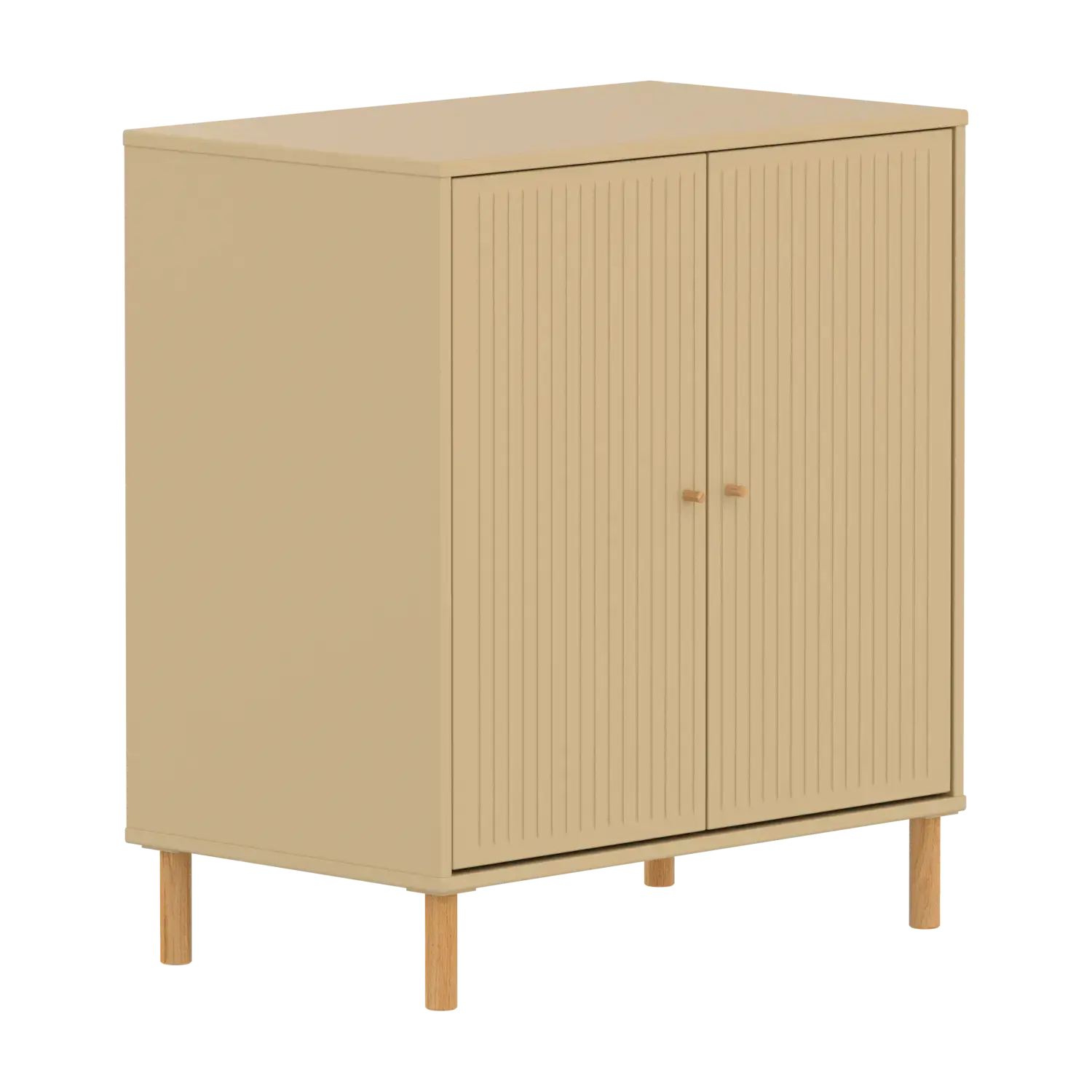 SAGA Cupboard, 2 doors, Sand with grooves - Image 3