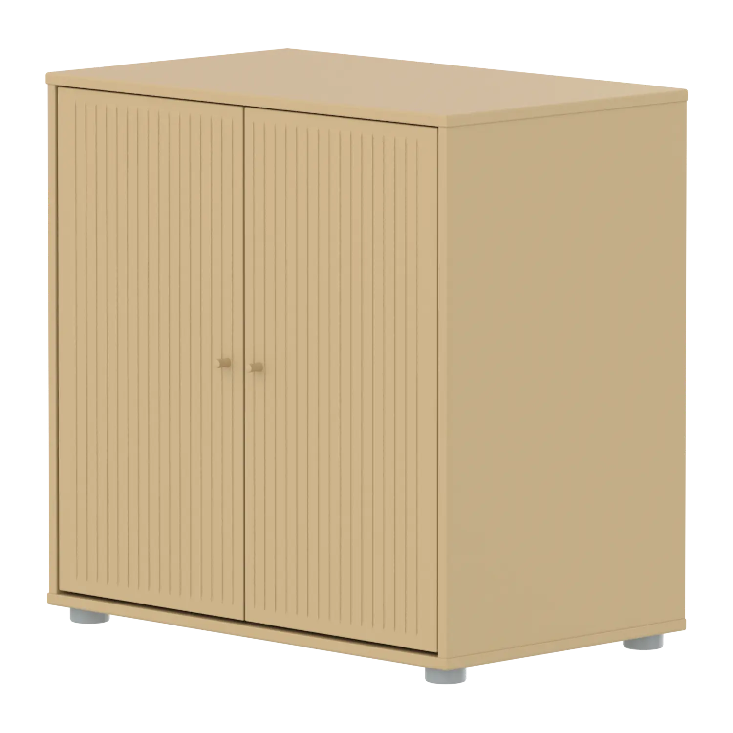 SAGA Cupboard, 2 doors, Sand with grooves