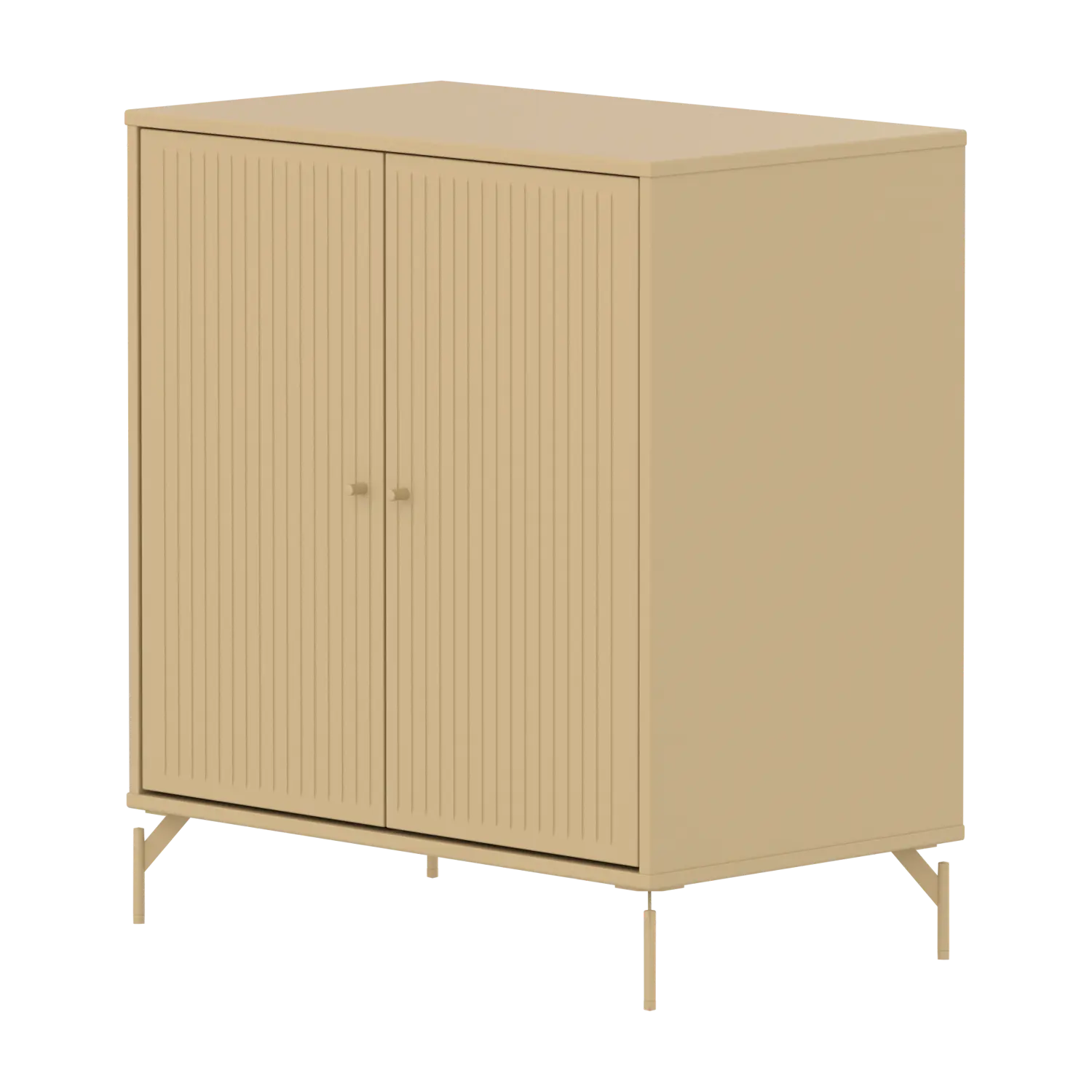 SAGA Cupboard, 2 doors, Sand with grooves