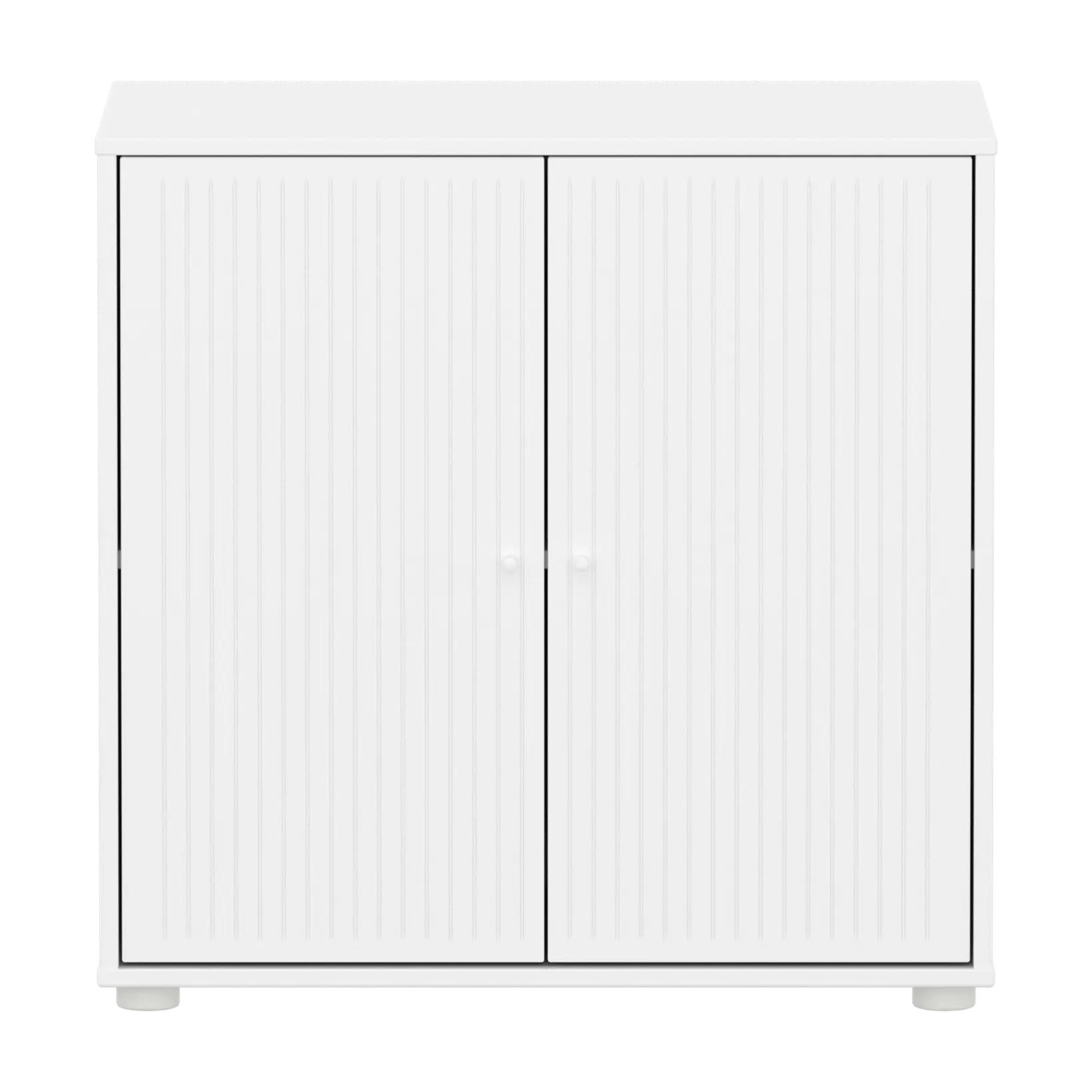 SAGA Cupboard, 2 doors, White with grooves - Image 2