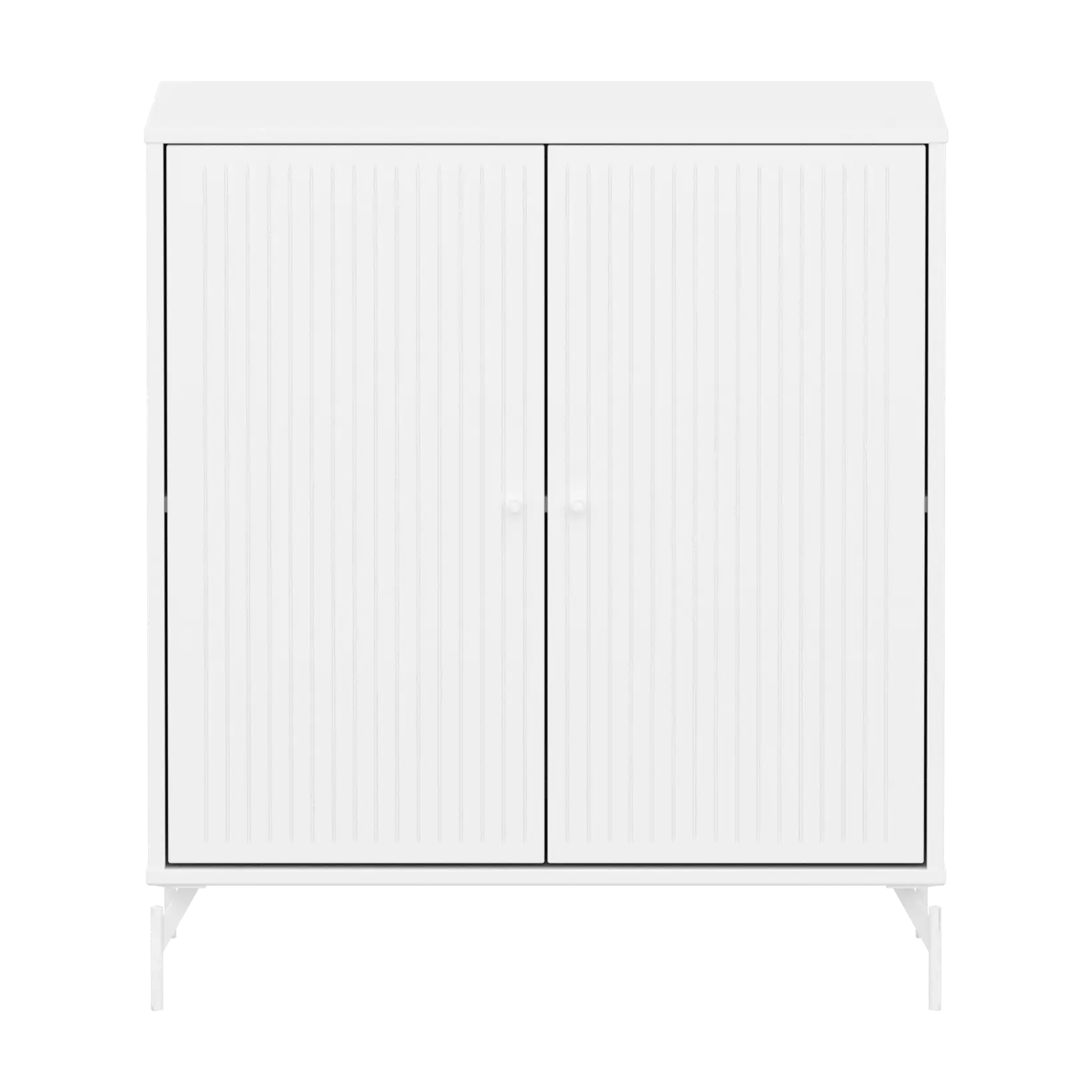 SAGA Cupboard, 2 doors, White with grooves - Image 2