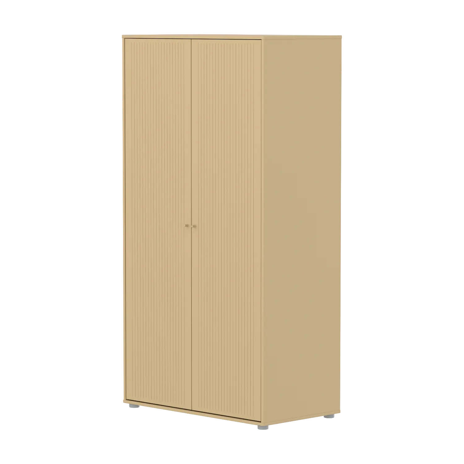 SAGA Wardrobe, 2 door, Sand with grooves