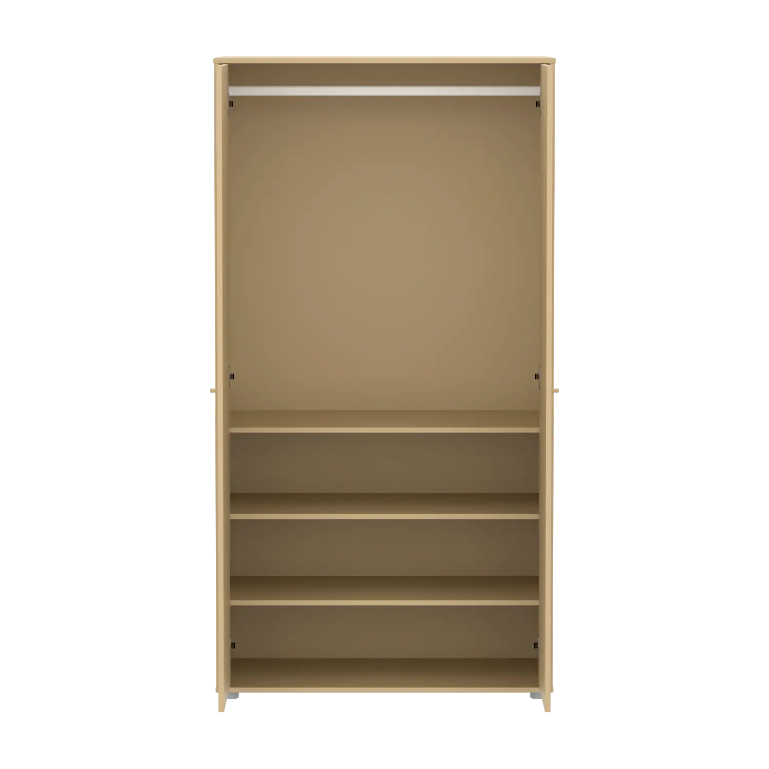 SAGA Wardrobe, 2 door, Sand with grooves - Image 5