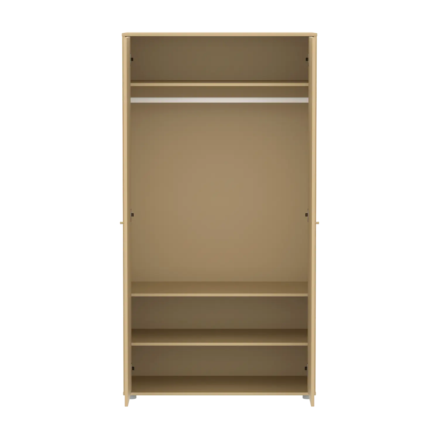 SAGA Wardrobe, 2 door, Sand with grooves - Image 5