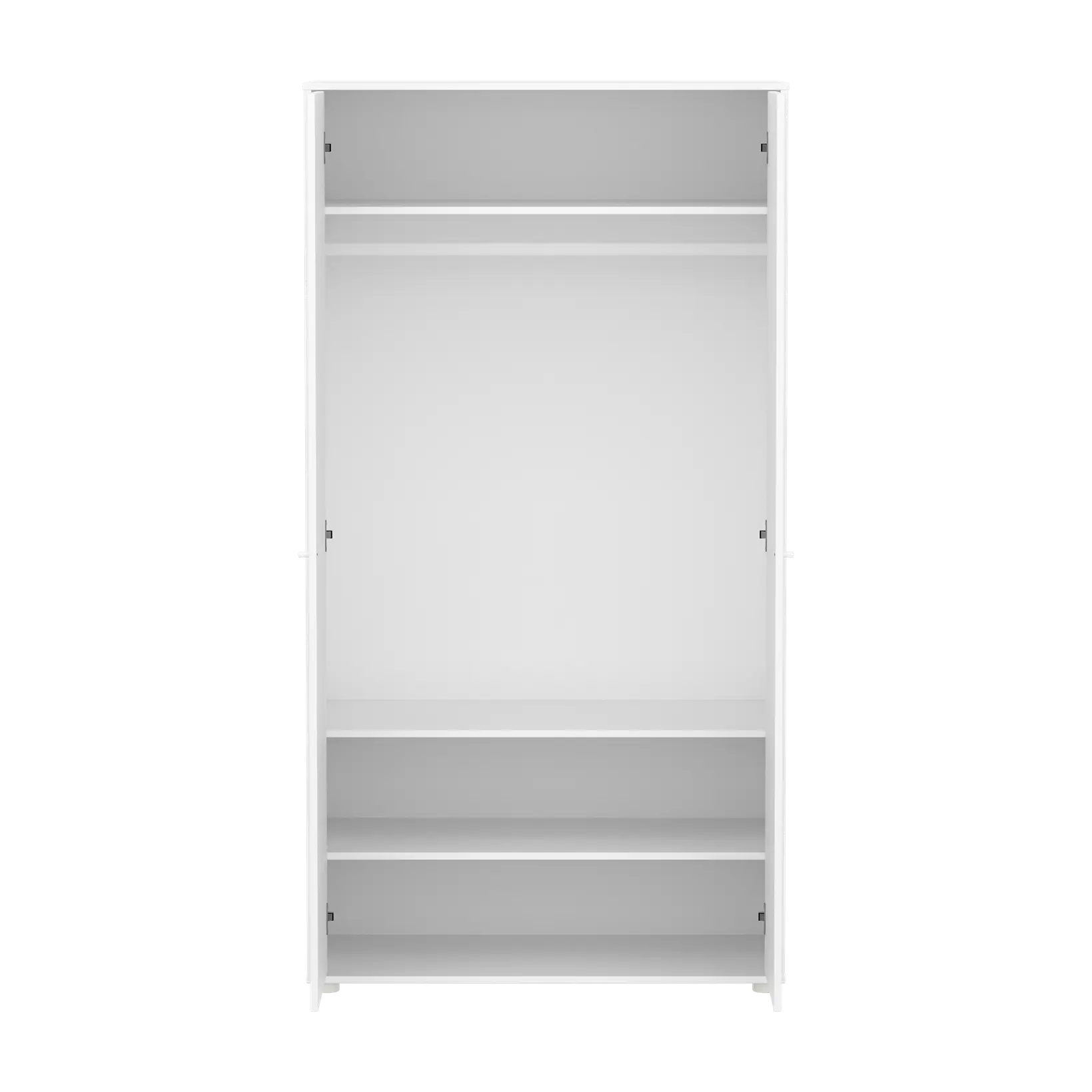 SAGA Wardrobe, 2 door, White with grooves - Image 14