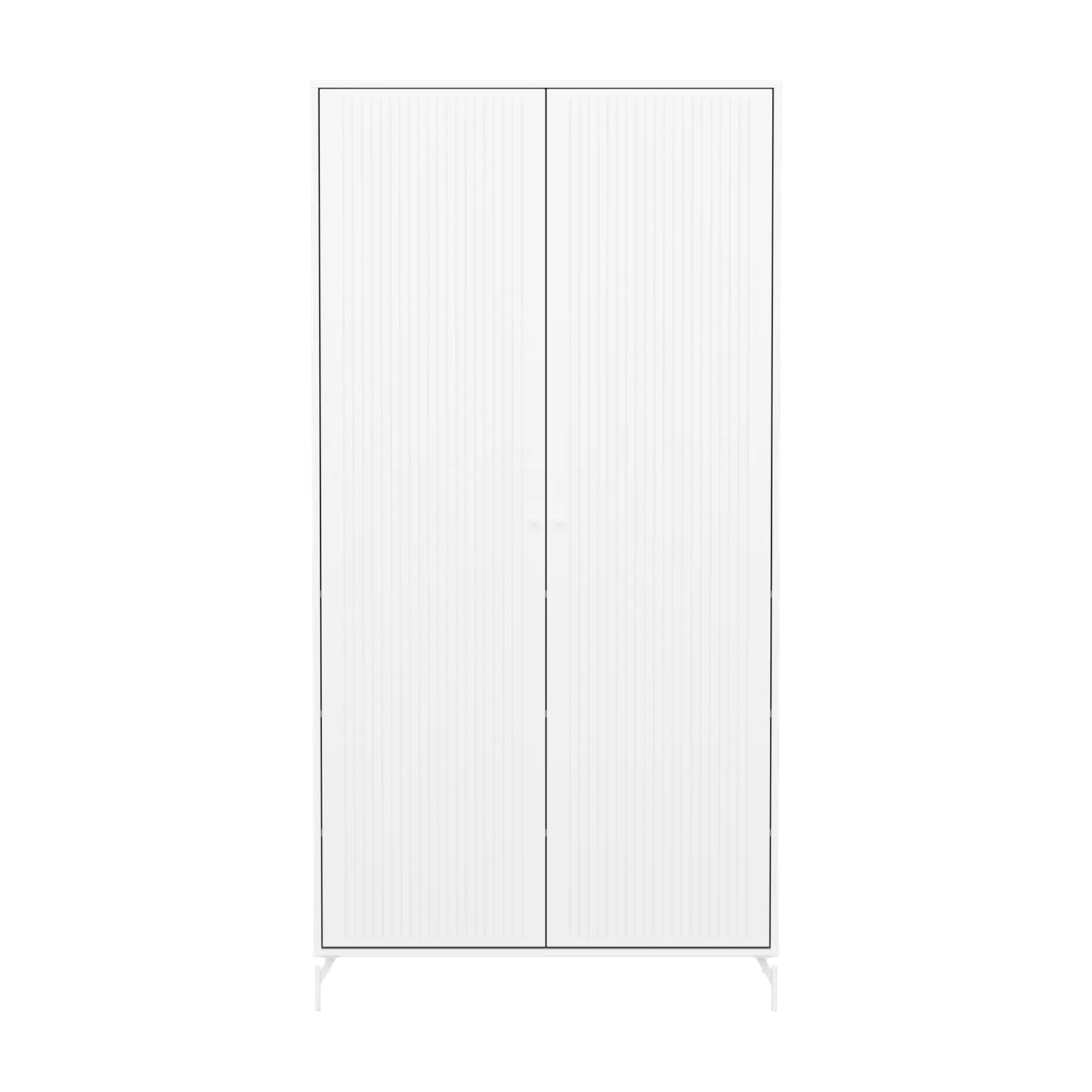 SAGA Wardrobe, 2 door, White with grooves - Image 8