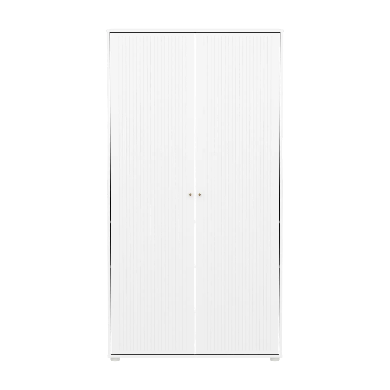 SAGA Wardrobe, 2 door, White with grooves - Image 10