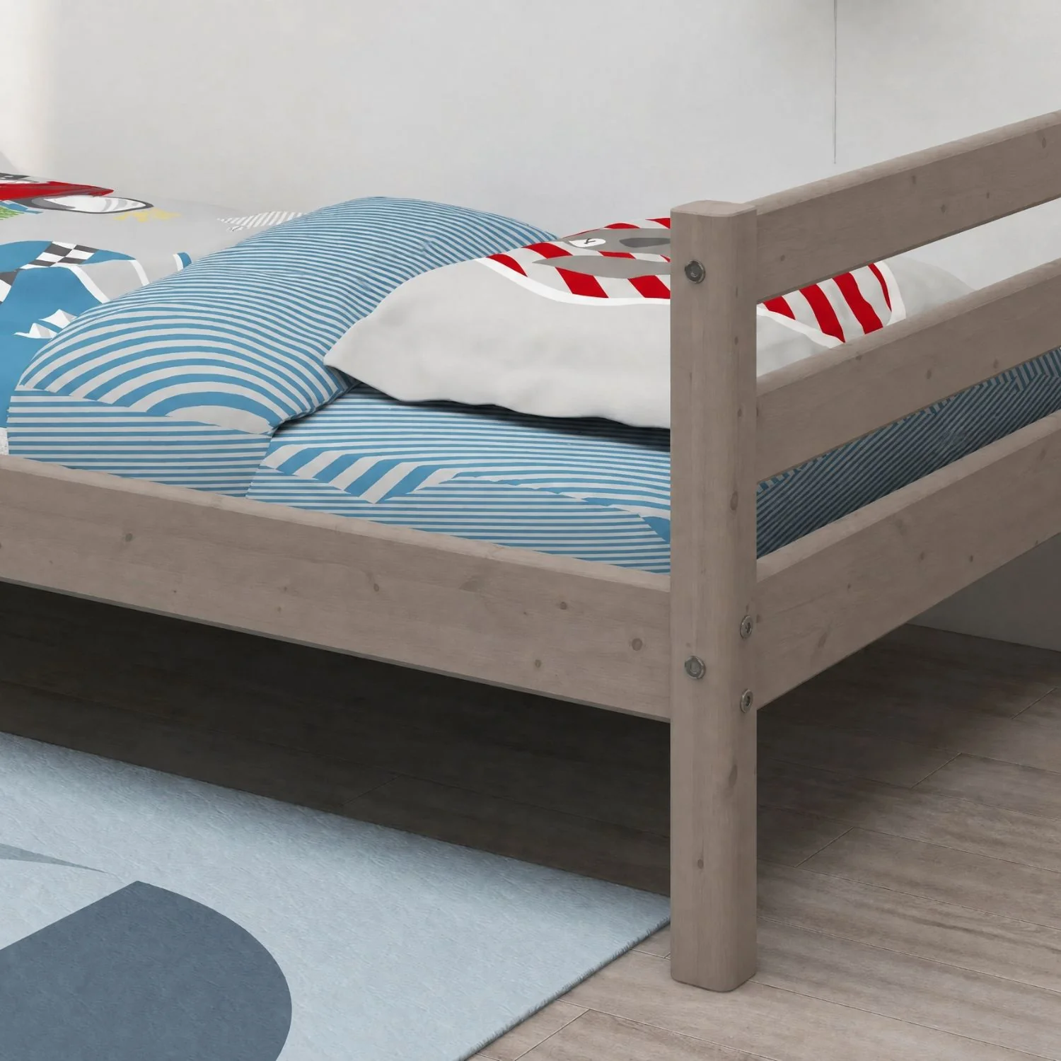 Single Bed, 90x200 cm, Brown - Image 2