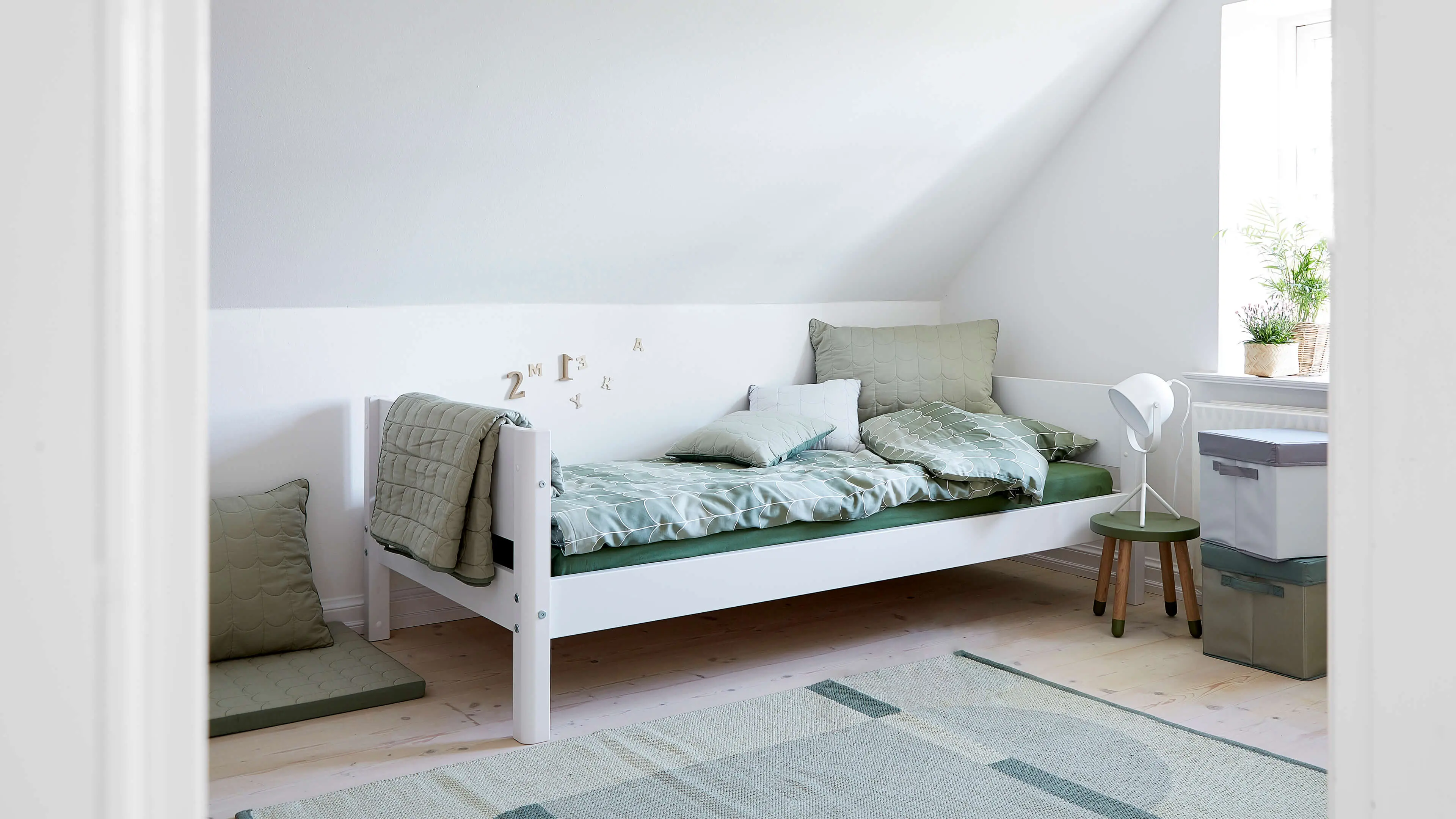 Single Bed, 90x200 cm, White - Image 3