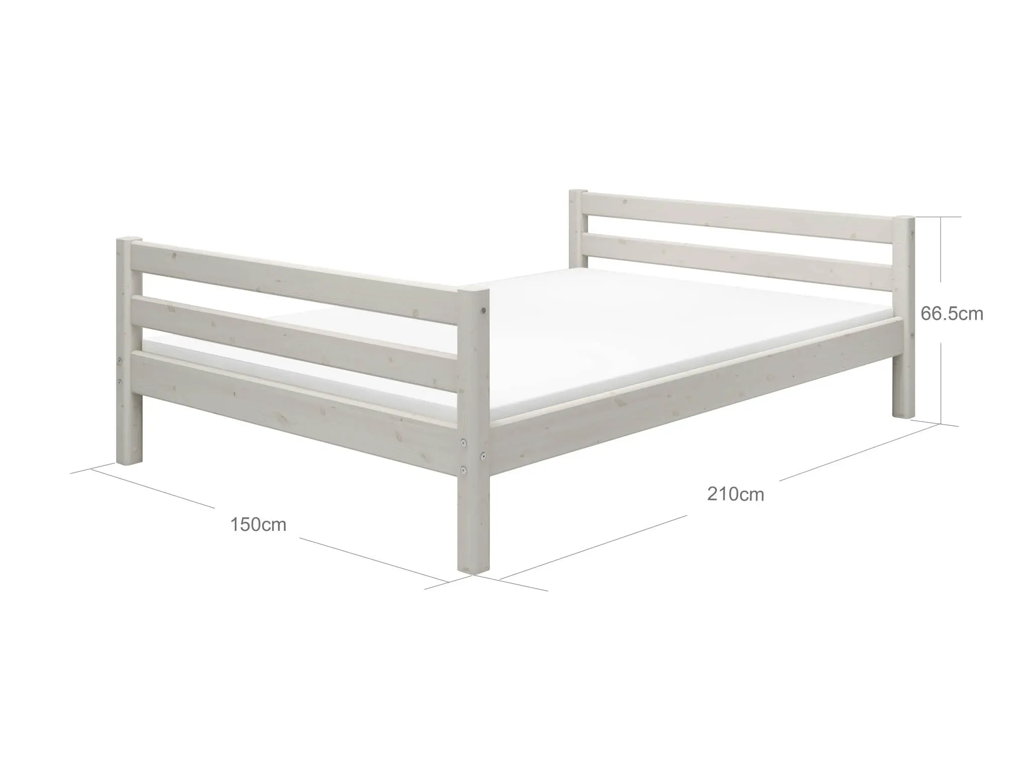 Single Bed, 140x200 cm, White - Image 4
