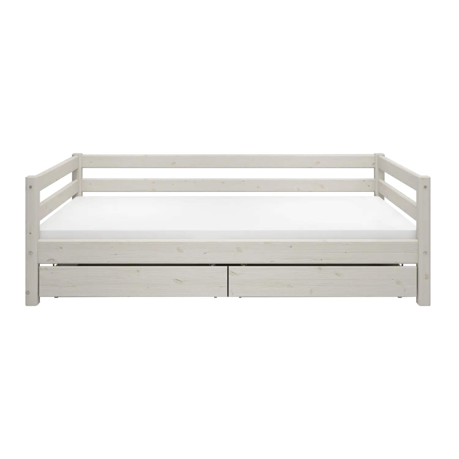 Single Bed with Storage, 90x200 cm, White - Image 5