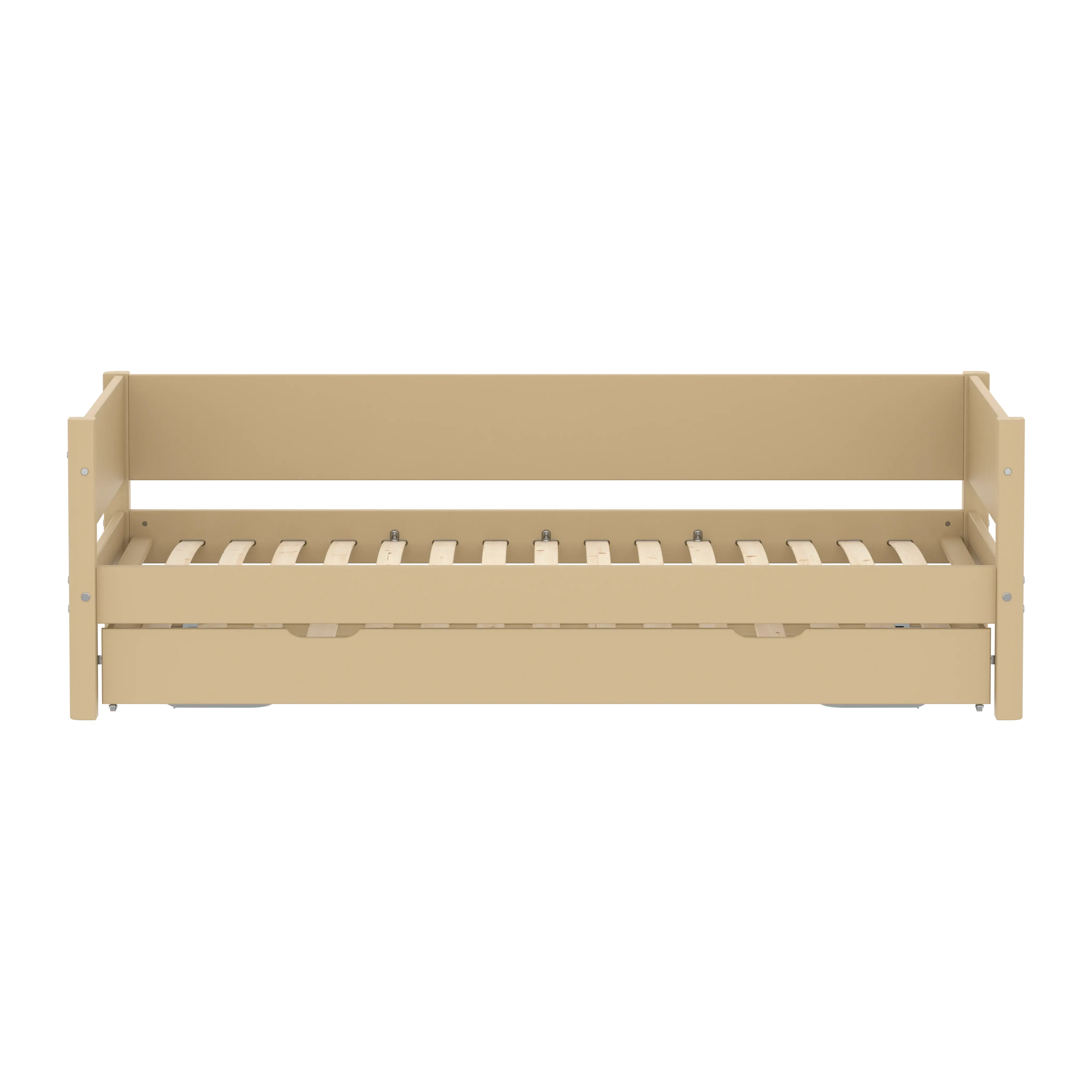 Single Bed with Pull-out Bed, 90x200 cm, Sand - Image 3