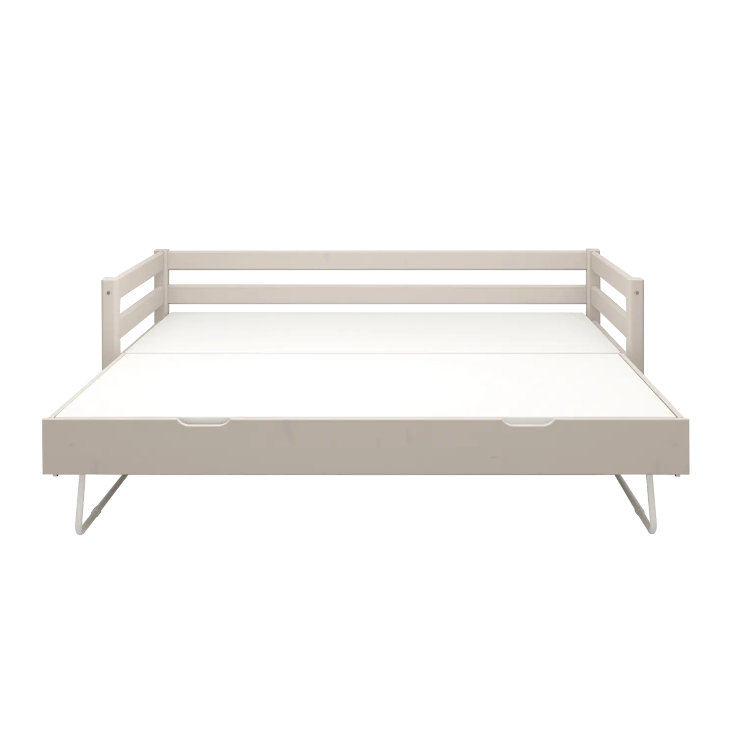 Single Bed with Pull-out Bed, 90x200 cm, Grey - Image 7