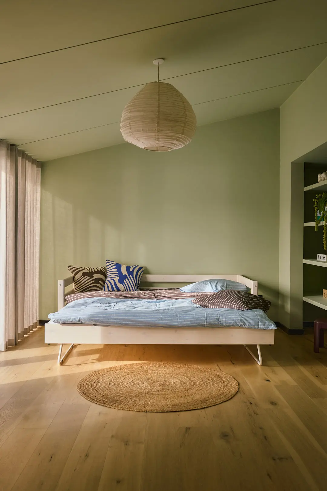 Single Bed with Pull-out Bed, 90x200 cm, White - Image 2
