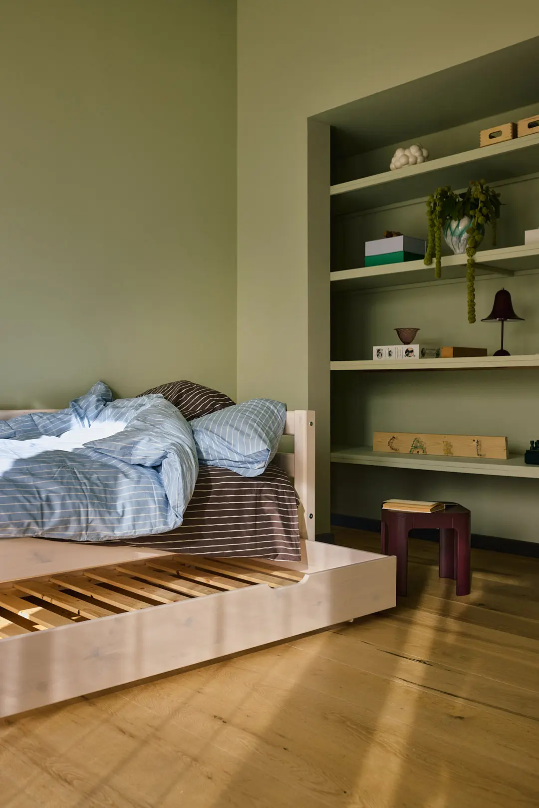 Single Bed with Pull-out Bed, 90x200 cm, White - Image 3