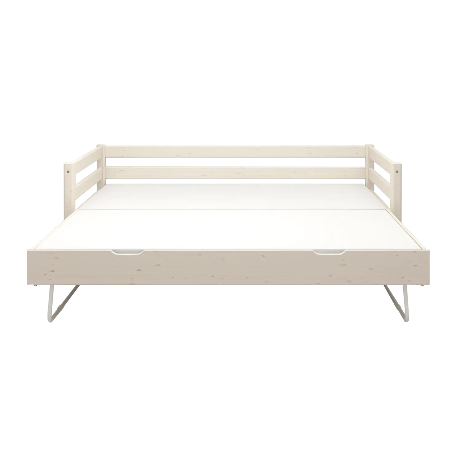 Single Bed with Pull-out Bed, 90x200 cm, White - Image 5