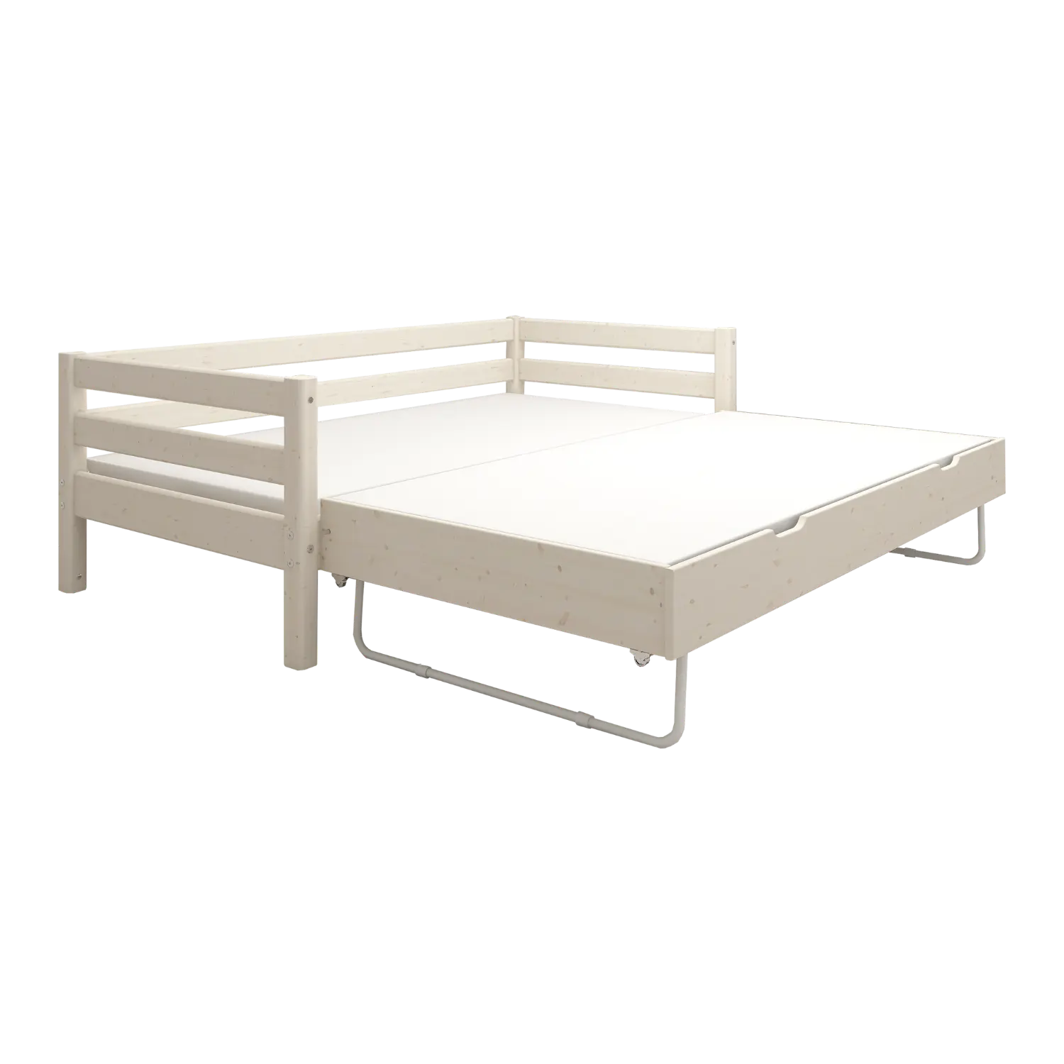 Single Bed with Pull-out Bed, 90x200 cm, White - Image 6