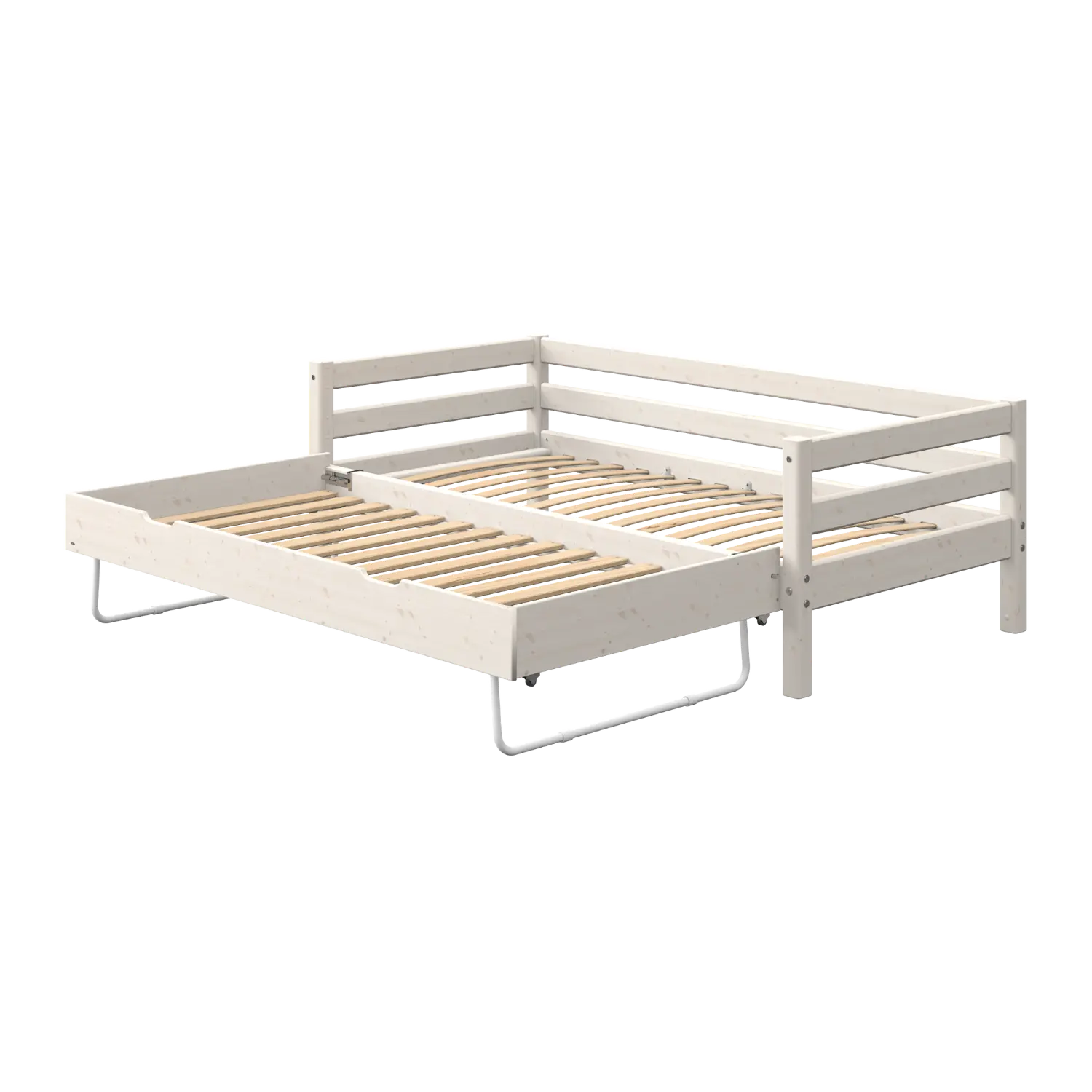 Single Bed with Pull-out Bed, 90x200 cm, White - Image 8
