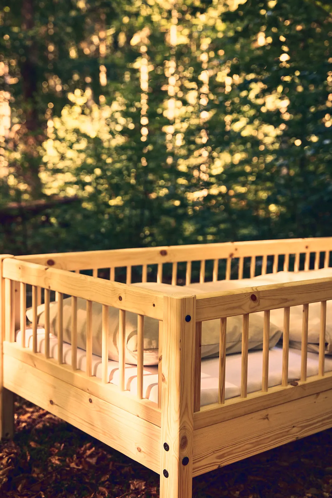 Single Bed with Safety Rails, 90x200 cm, Pine - Image 6