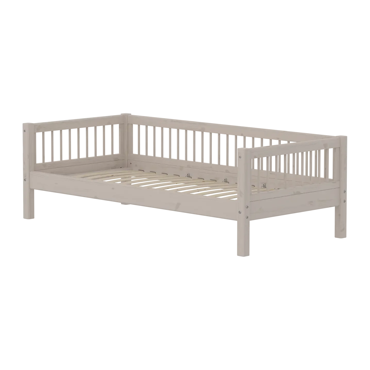 Single Bed, 90x200 cm, Grey