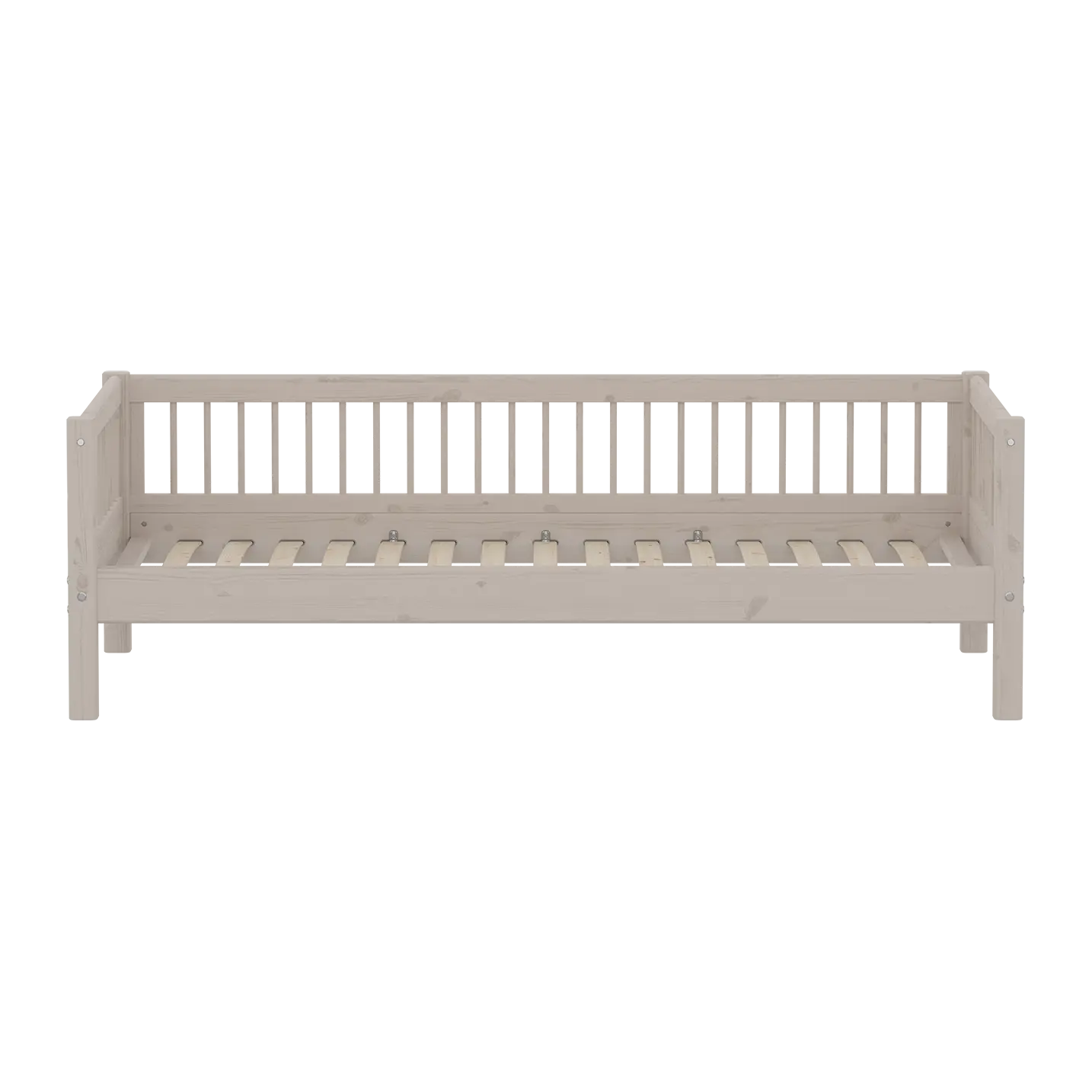 Single Bed, 90x200 cm, Grey - Image 2