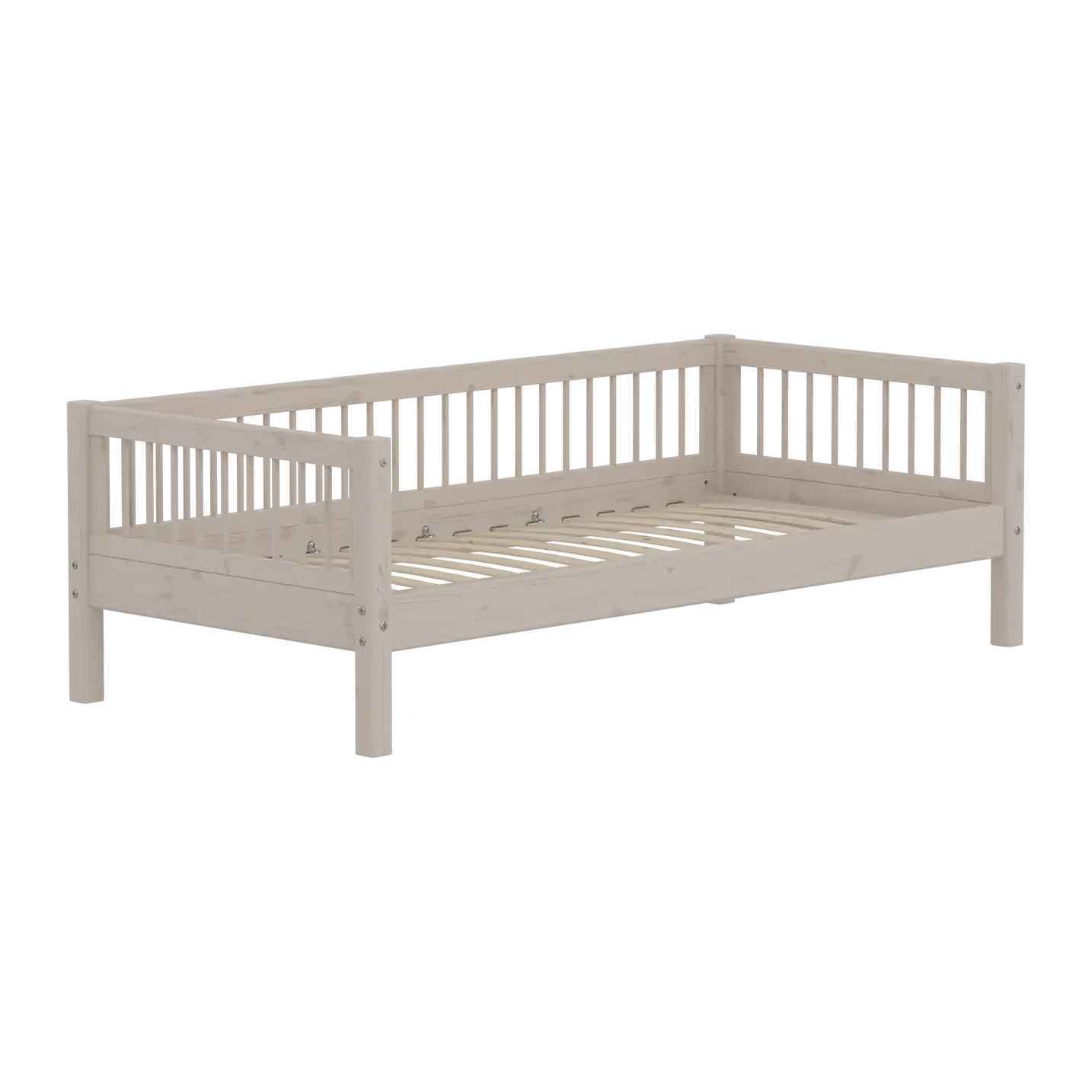Single Bed, 90x200 cm, Grey - Image 3