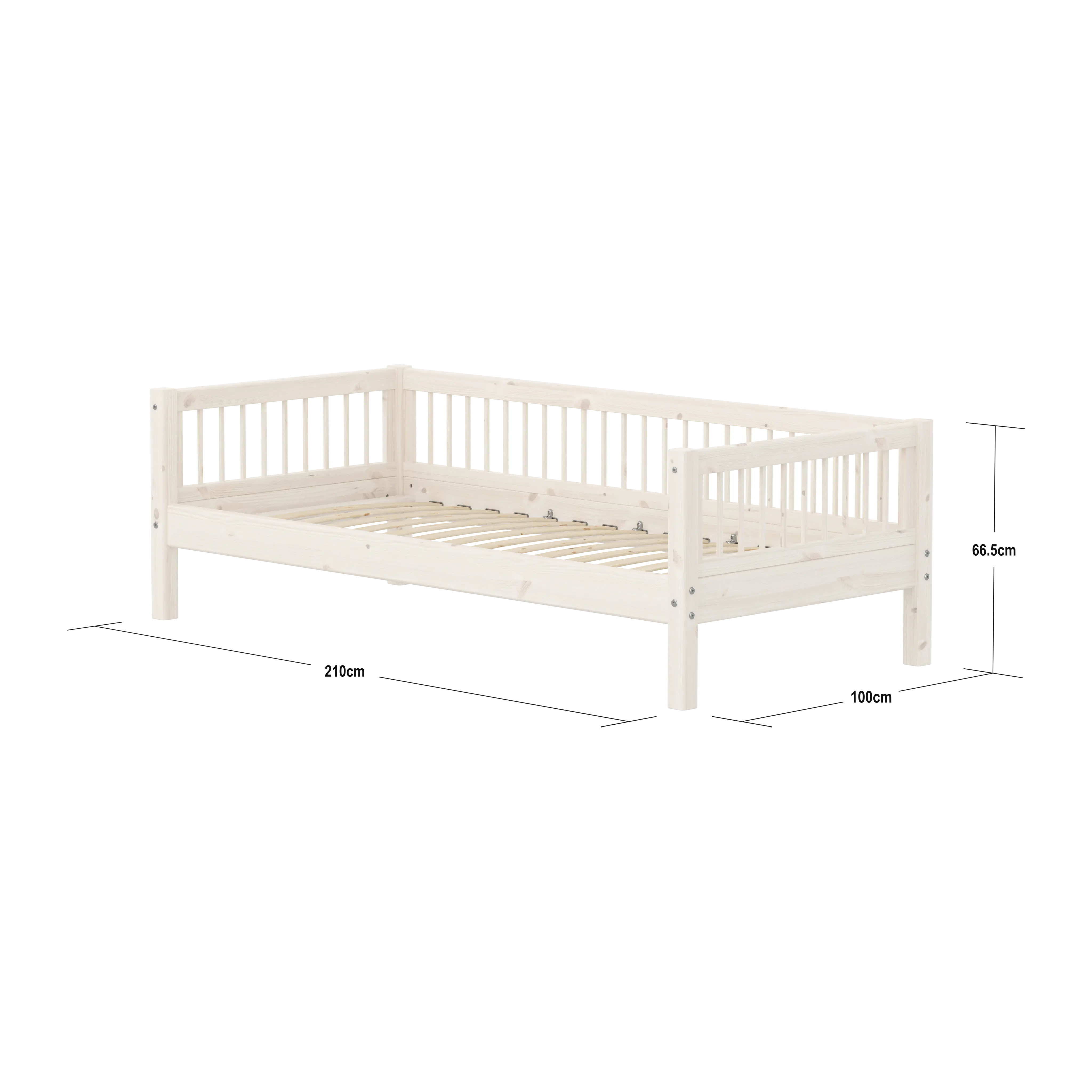 Single Bed, 90x200 cm, White - Image 4
