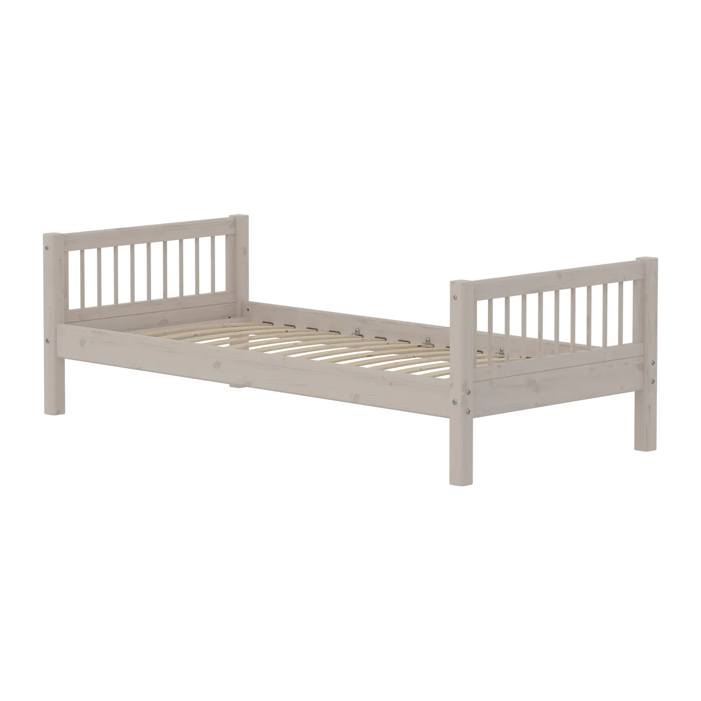 Single Bed, 90x200 cm, Grey
