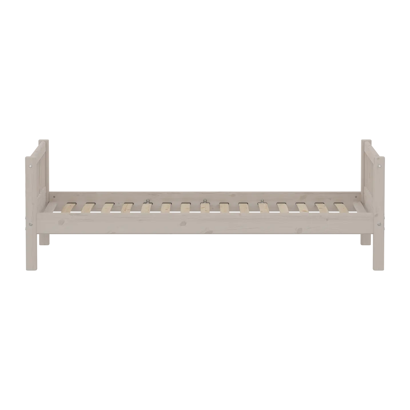 Single Bed, 90x200 cm, Grey - Image 2