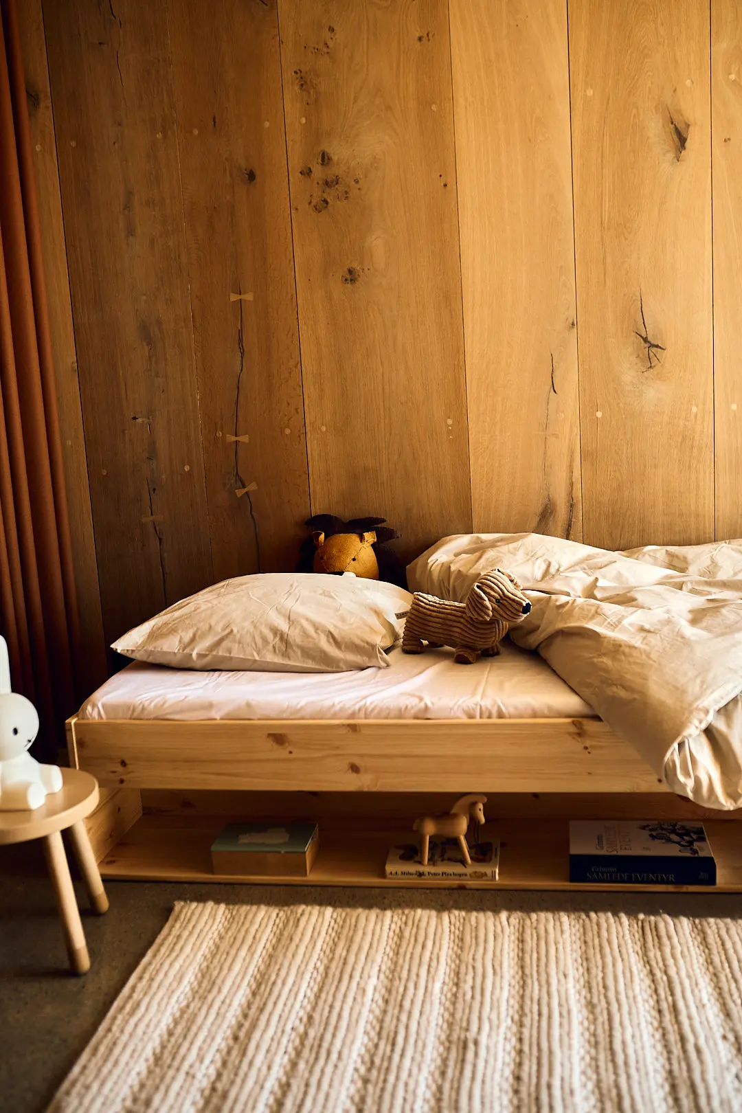 Single Bed with Shelf, 90x200 cm, Pine - Image 2