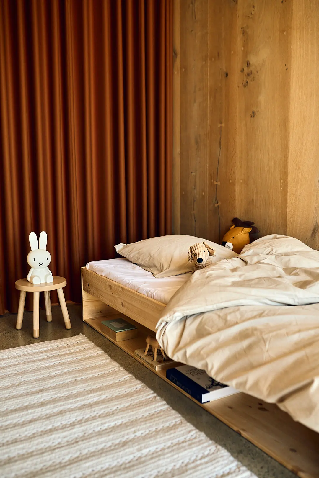 Single Bed with Shelf, 90x200 cm, Pine - Image 4