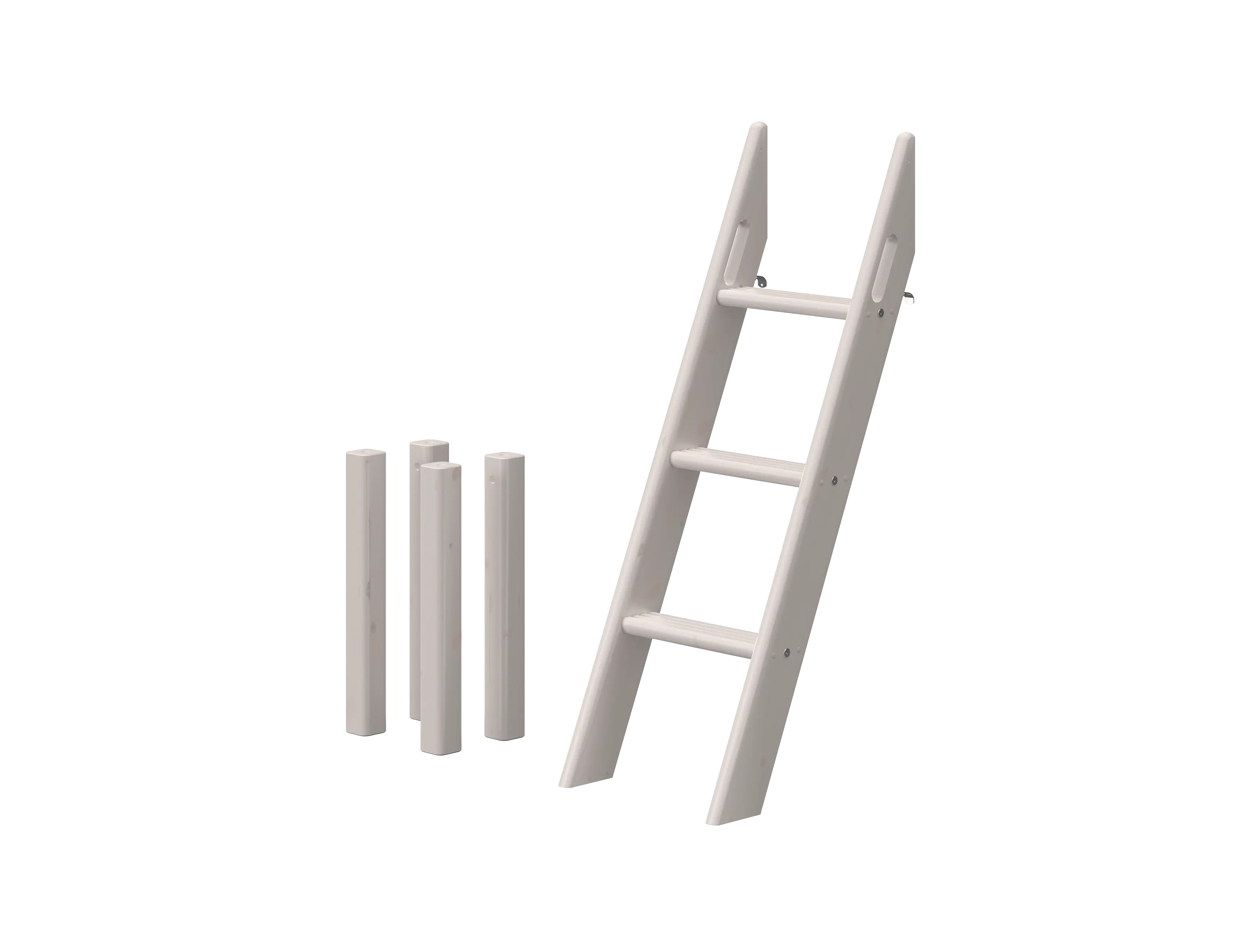 Slanting Ladder for High Bed 120 cm, Grey