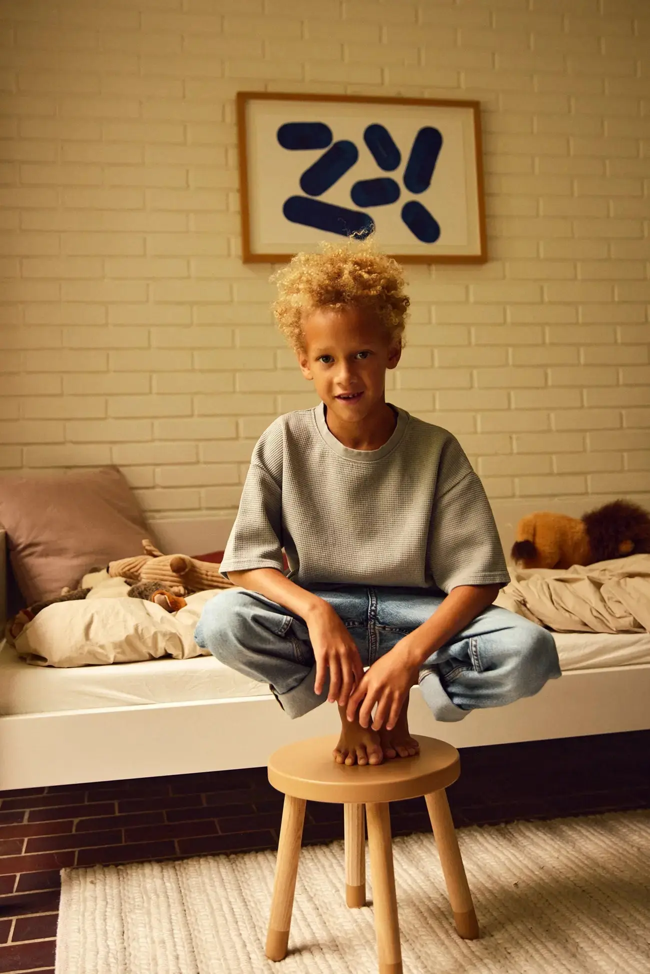 DOTS Kids Stool, Blushing Pink - Image 3