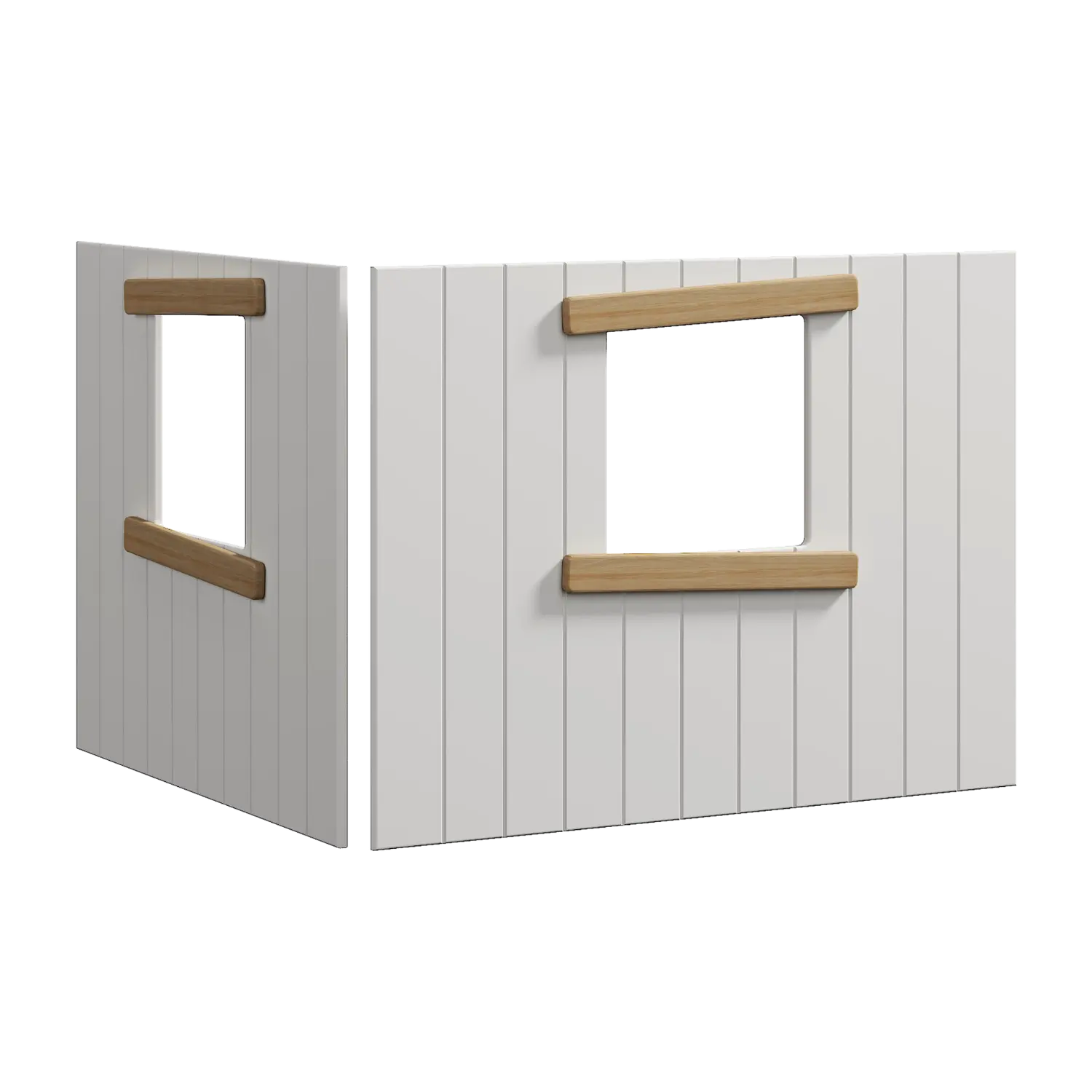 Treehouse Bed Fronts, Oak frame, WHITE & NOR