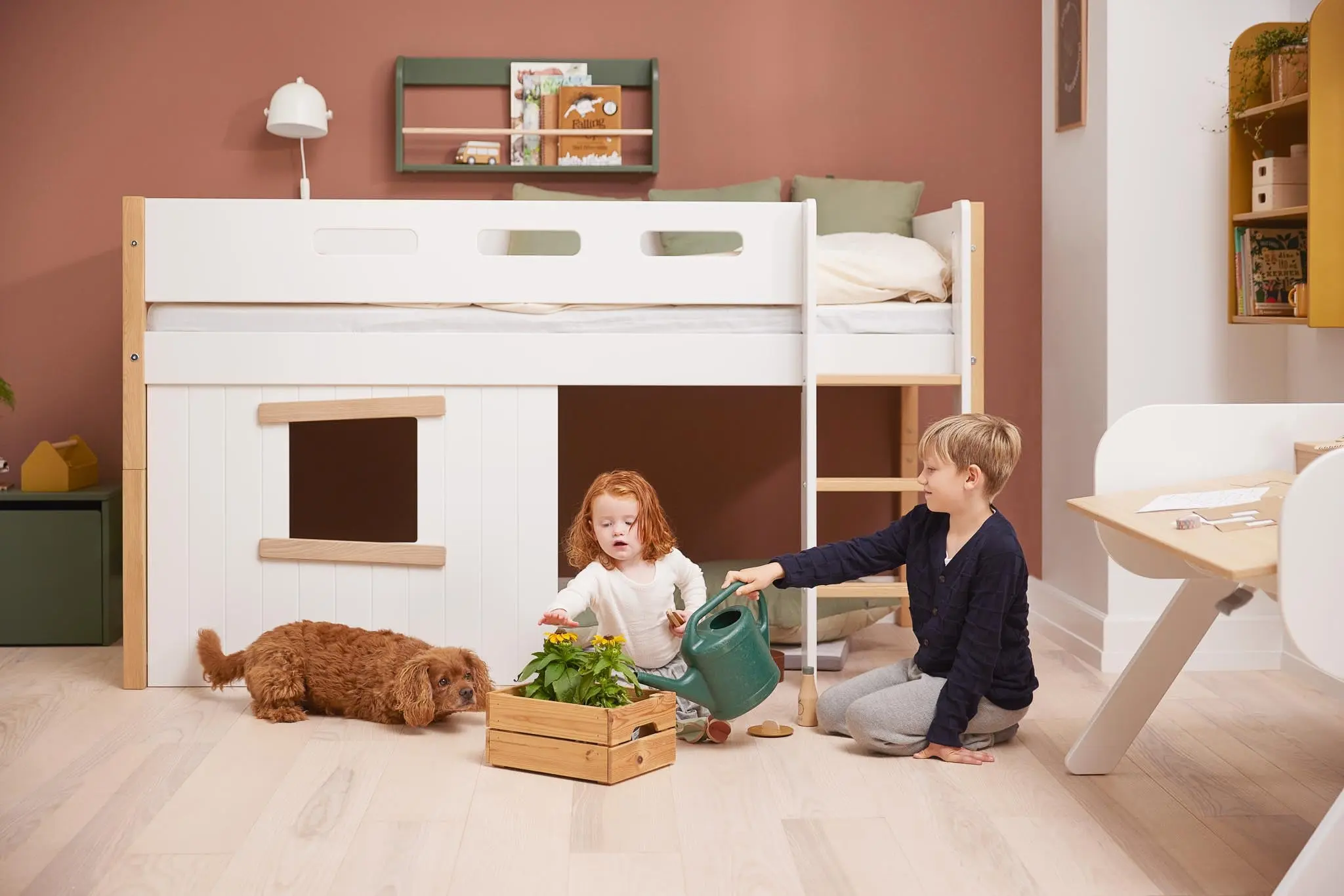 Treehouse Bed Fronts, Oak frame, WHITE & NOR - Image 2