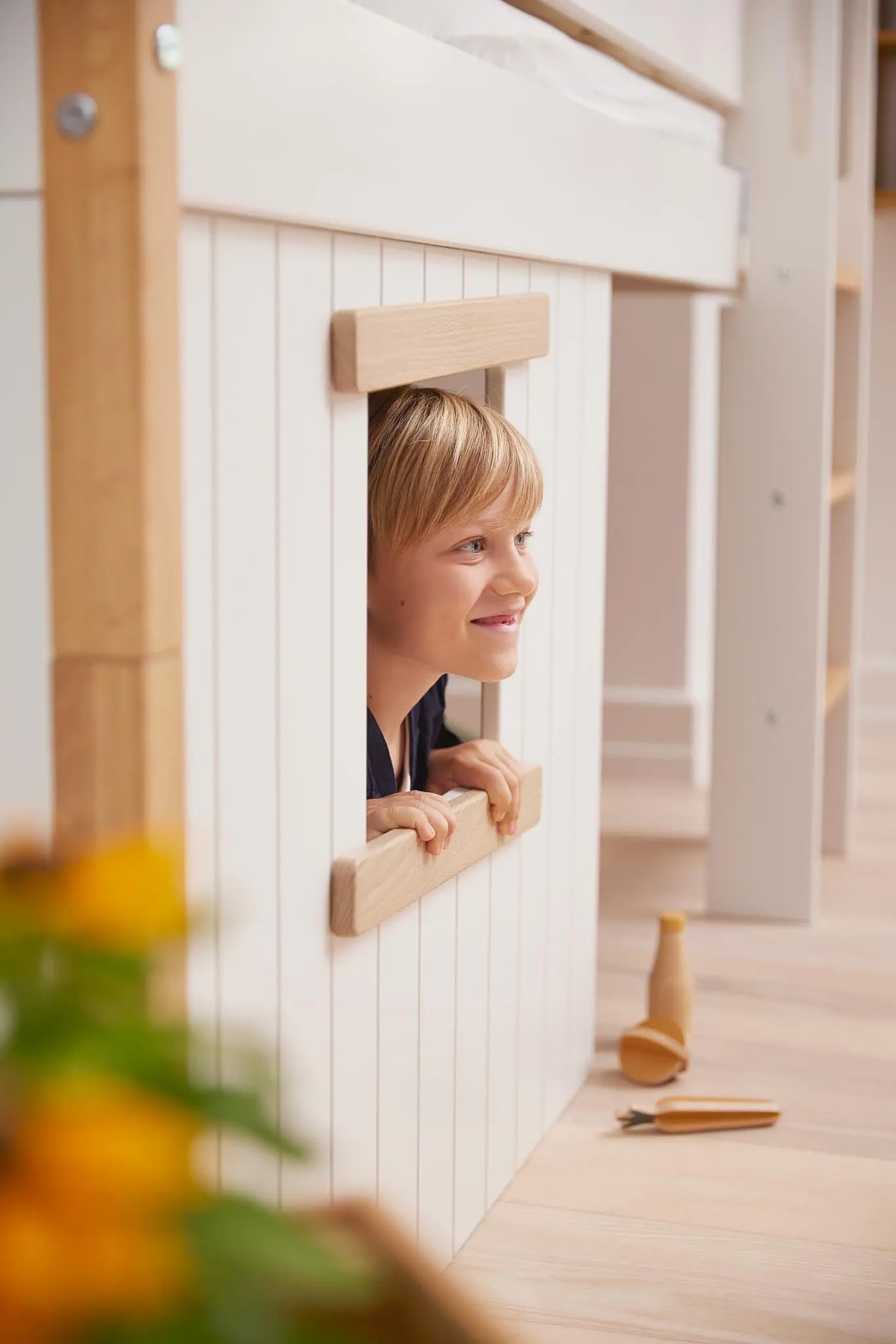 Treehouse Bed Fronts, Oak frame, WHITE & NOR - Image 3